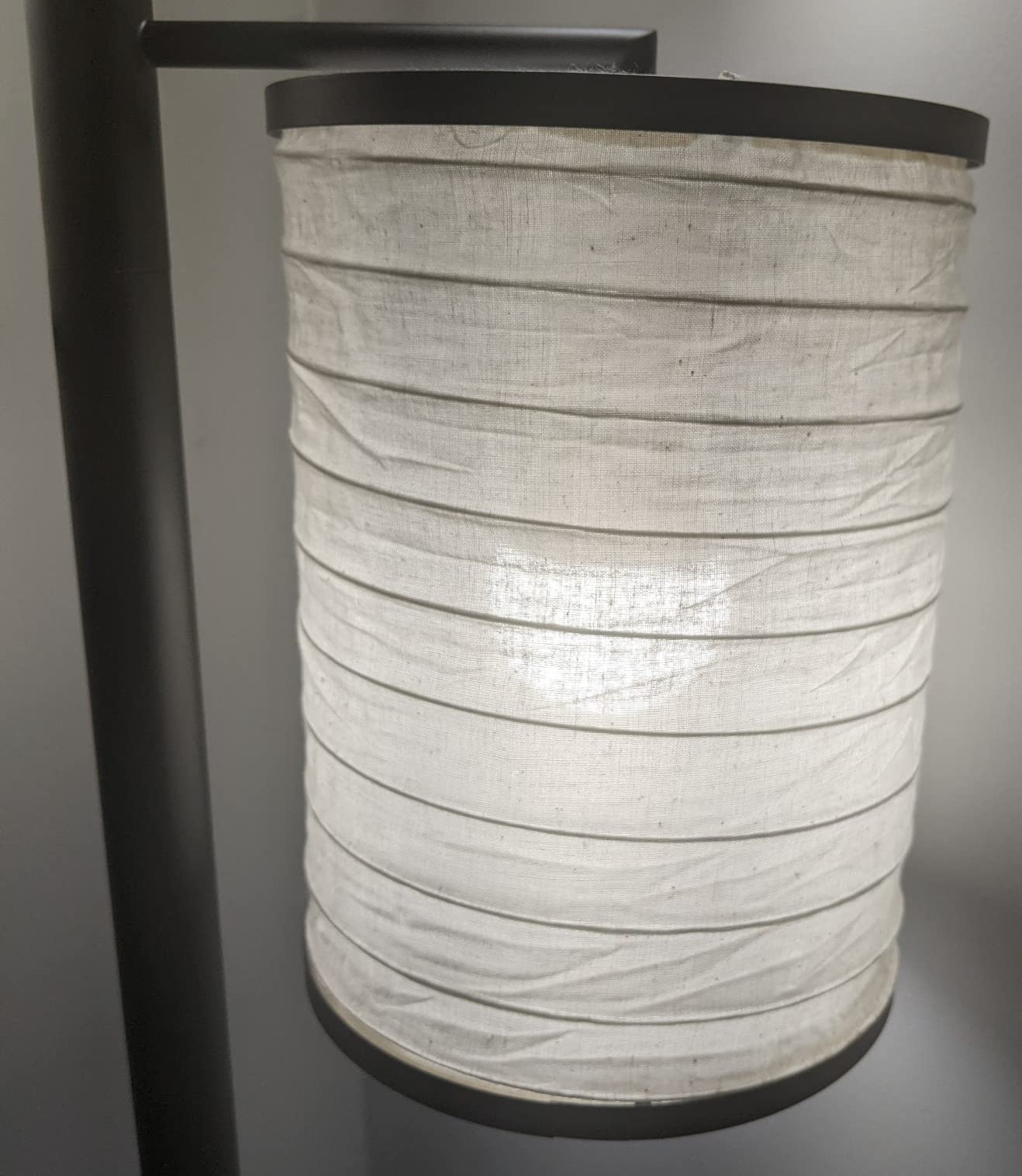 Brightech Liam Tall Tree Lamp with Asian Lantern Shade for Living Rooms and Offices - Standing Lamp with 3 LED Bulbs for Bedroom Reading - Bronze customer photo 2