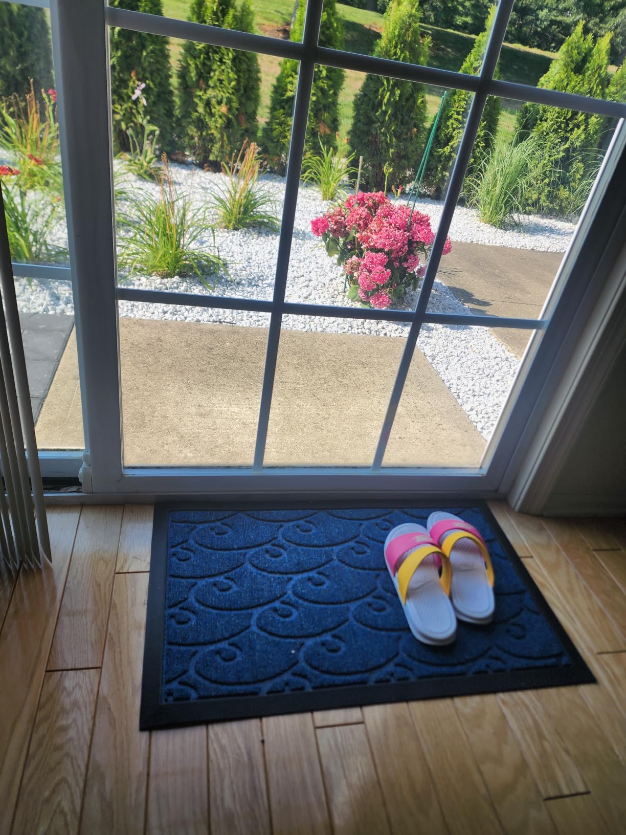 GORILLA GRIP WeatherMAX Door Mat, Indoor Outdoor Use, 29x17, Black Welcome | 100% Waterproof Outdoor Doormat, US Designed, Stain and Fade Resistant, Low Profile Front Door Mat, Easy to Clean Welcome Mat customer photo 1
