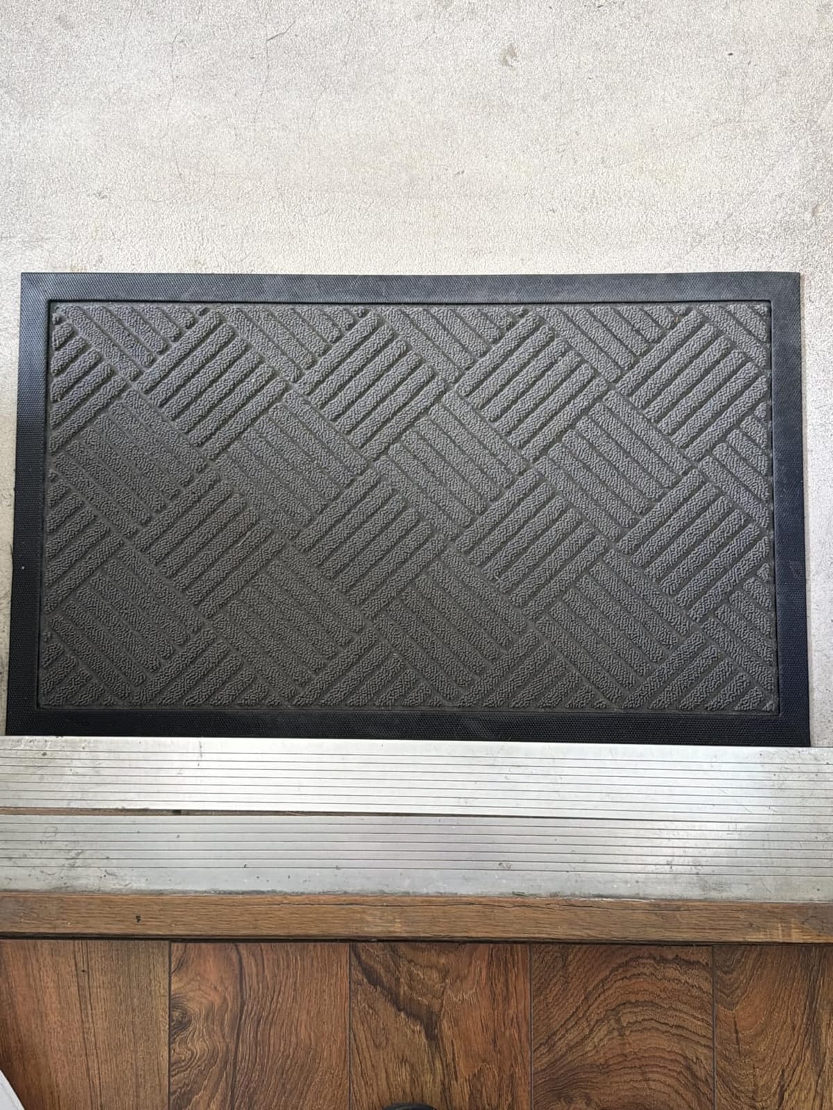 GORILLA GRIP WeatherMAX Door Mat, Indoor Outdoor Use, 29x17, Black Welcome | 100% Waterproof Outdoor Doormat, US Designed, Stain and Fade Resistant, Low Profile Front Door Mat, Easy to Clean Welcome Mat customer photo 2