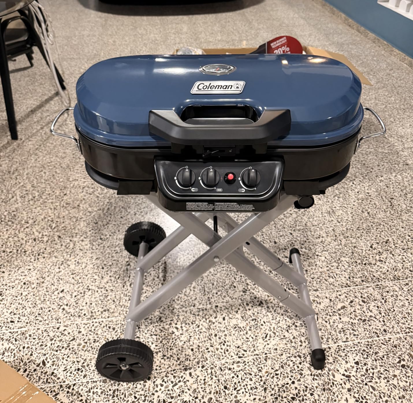 Coleman RoadTrip 285 Portable Stand-Up Propane Grill with 3 Adjustable Burners & Instastart Ignition, 20,000 BTUs of Power for Outdoor Cooking, Camping, Tailgating, Grilling, BBQs customer photo 1