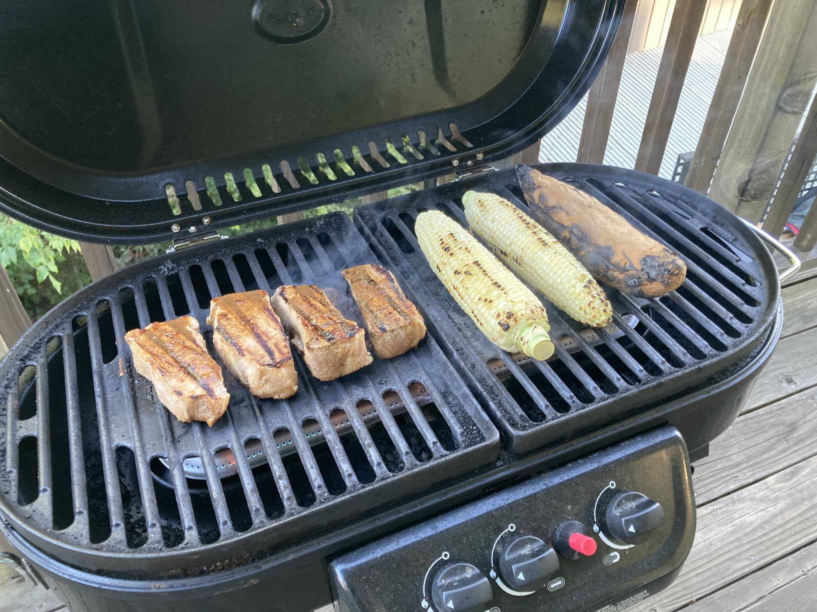 Coleman RoadTrip 285 Portable Stand-Up Propane Grill with 3 Adjustable Burners & Instastart Ignition, 20,000 BTUs of Power for Outdoor Cooking, Camping, Tailgating, Grilling, BBQs customer photo 2