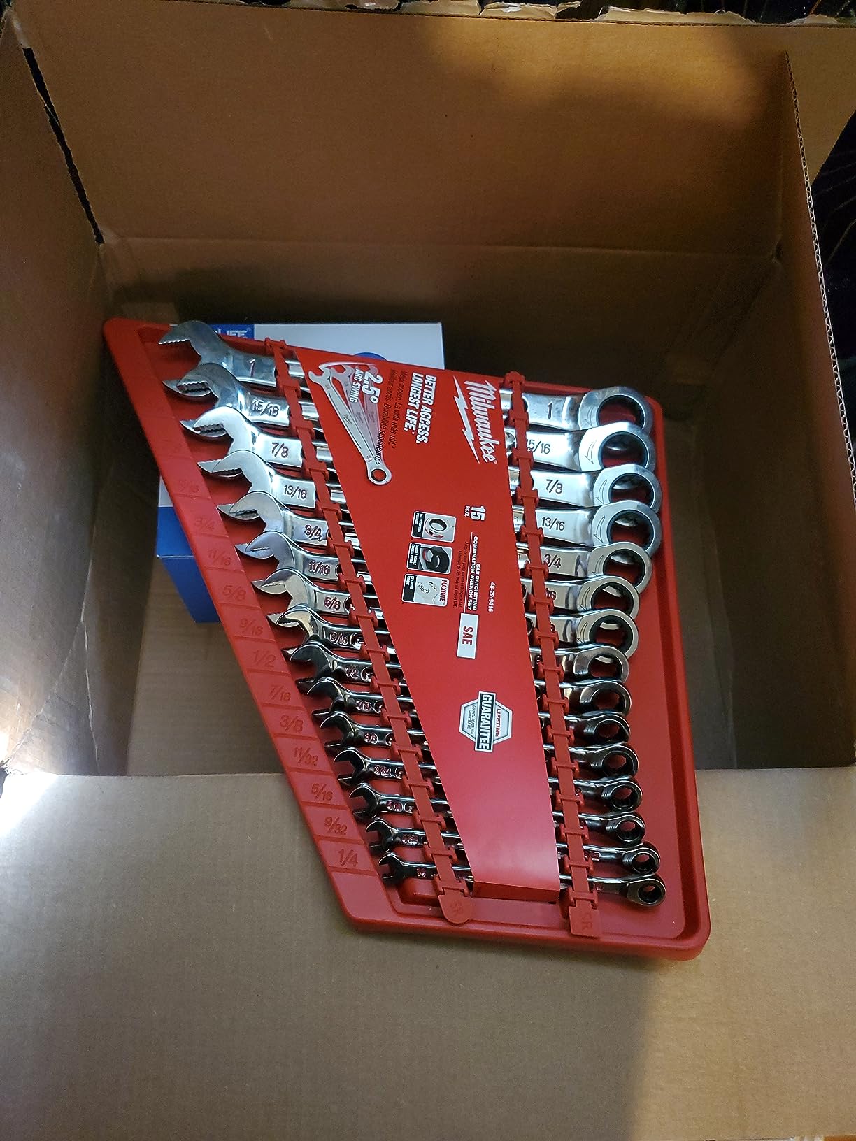 Milwaukee Electric Tools MLW48-22-9416 Ratcheting Combination Wrench Set - SAE customer photo 1
