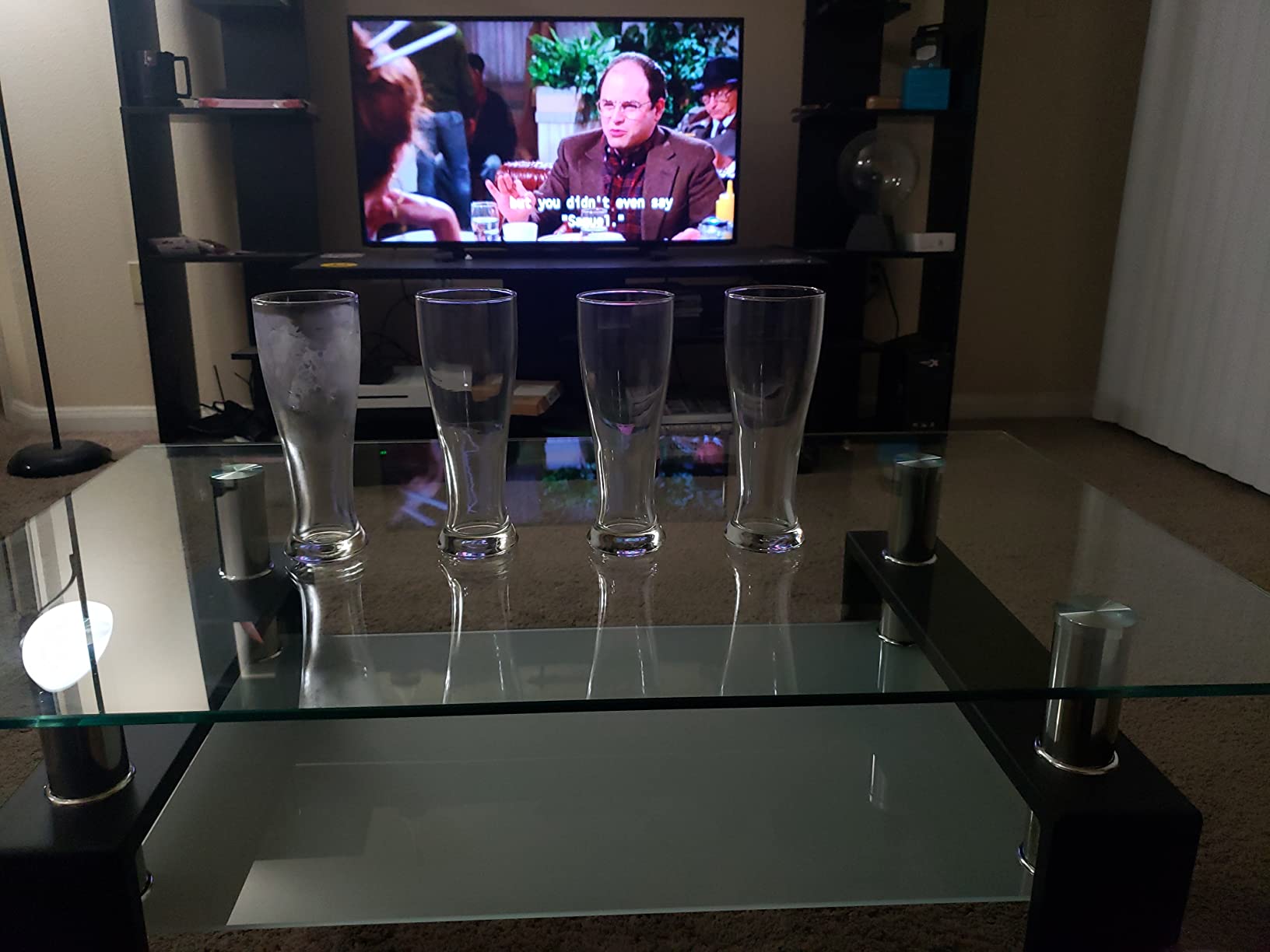 DU VINO USA Made Nucleated Pilsner Glasses- Etched Beer Glass for Better Head Retention, Aroma and Flavor - 16 oz Craft Beer Glasses for Beer Drinking Bliss - 4 Pack customer photo 2