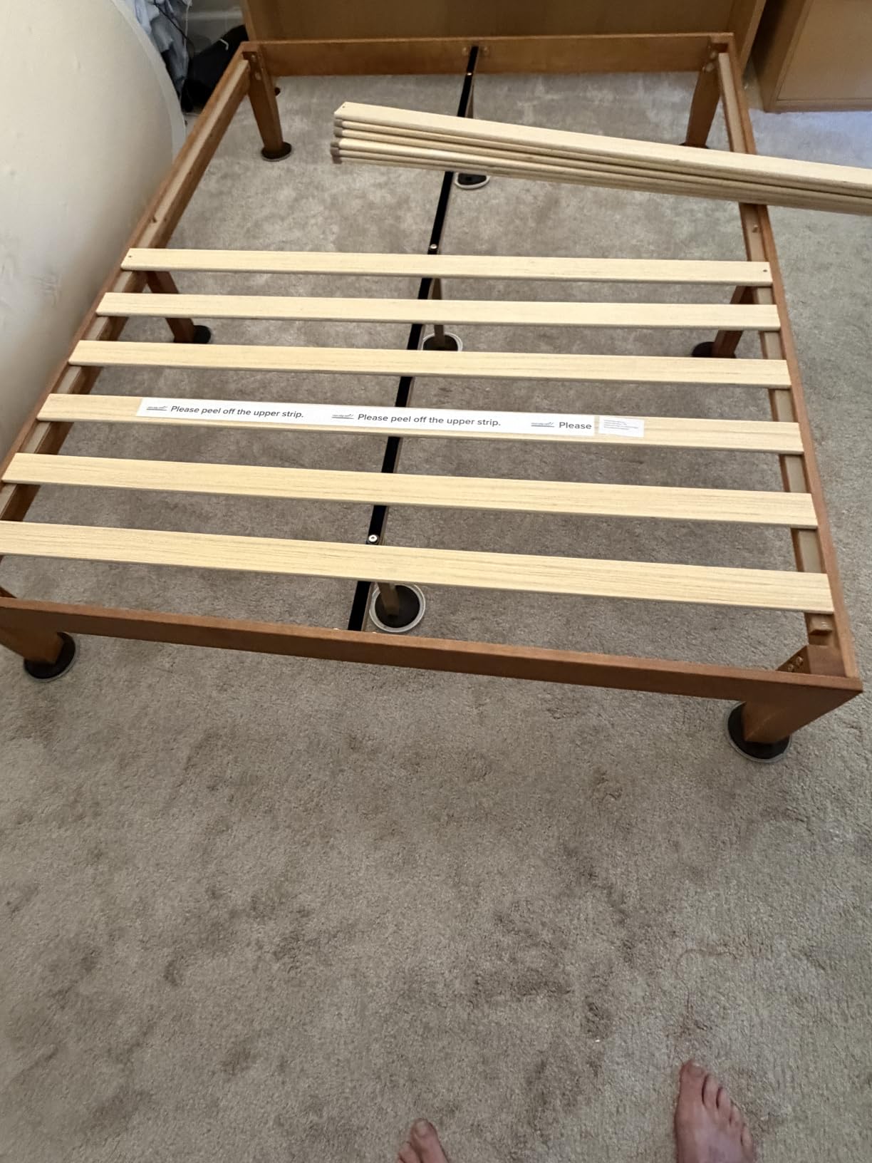 Mellow Naturalista Classic - 12 Inch Solid Wood Platform Bed with Wooden Slats, No Box Spring Needed, Easy Assembly, Queen, Pine customer photo 1