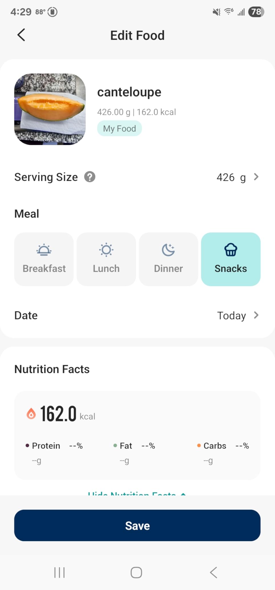 Etekcity Food Kitchen Scale with Nutritional Calculator, Smart App, 11lb | Free app with 19 nutrients tracking, calorie and macro calculator, grams and ounces, ideal for weight loss, Stainless Steel customer photo 1