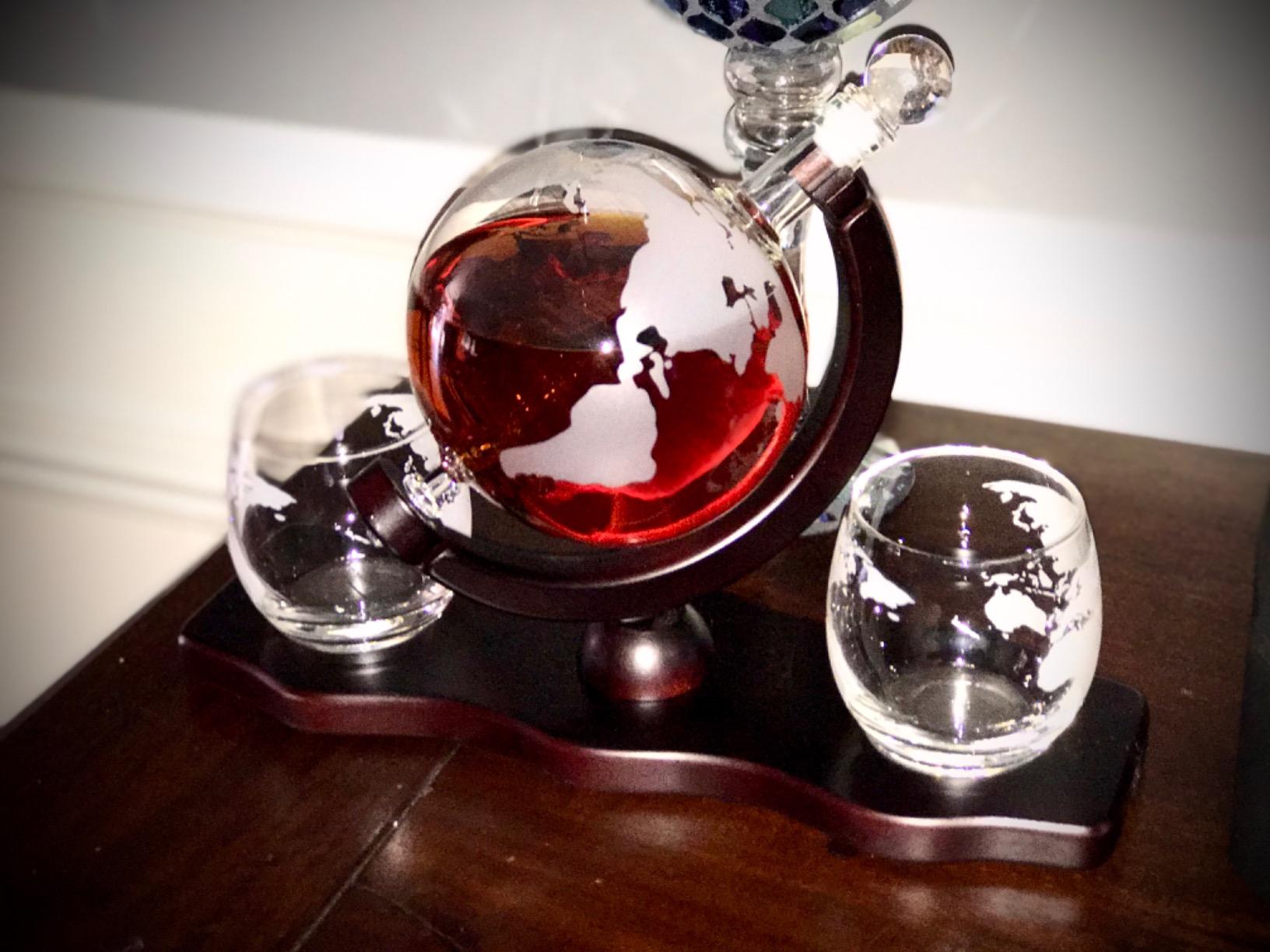 Gifts for Men Dad, Whiskey Decanter Globe Set with Ball & Glasses, Anniversary Birthday Gifts for Him Husband Boyfriend Brother, Unique Valentine Day Gifts for Bourbon Scotch Liquor Vodka, Cool Stuff customer photo 2
