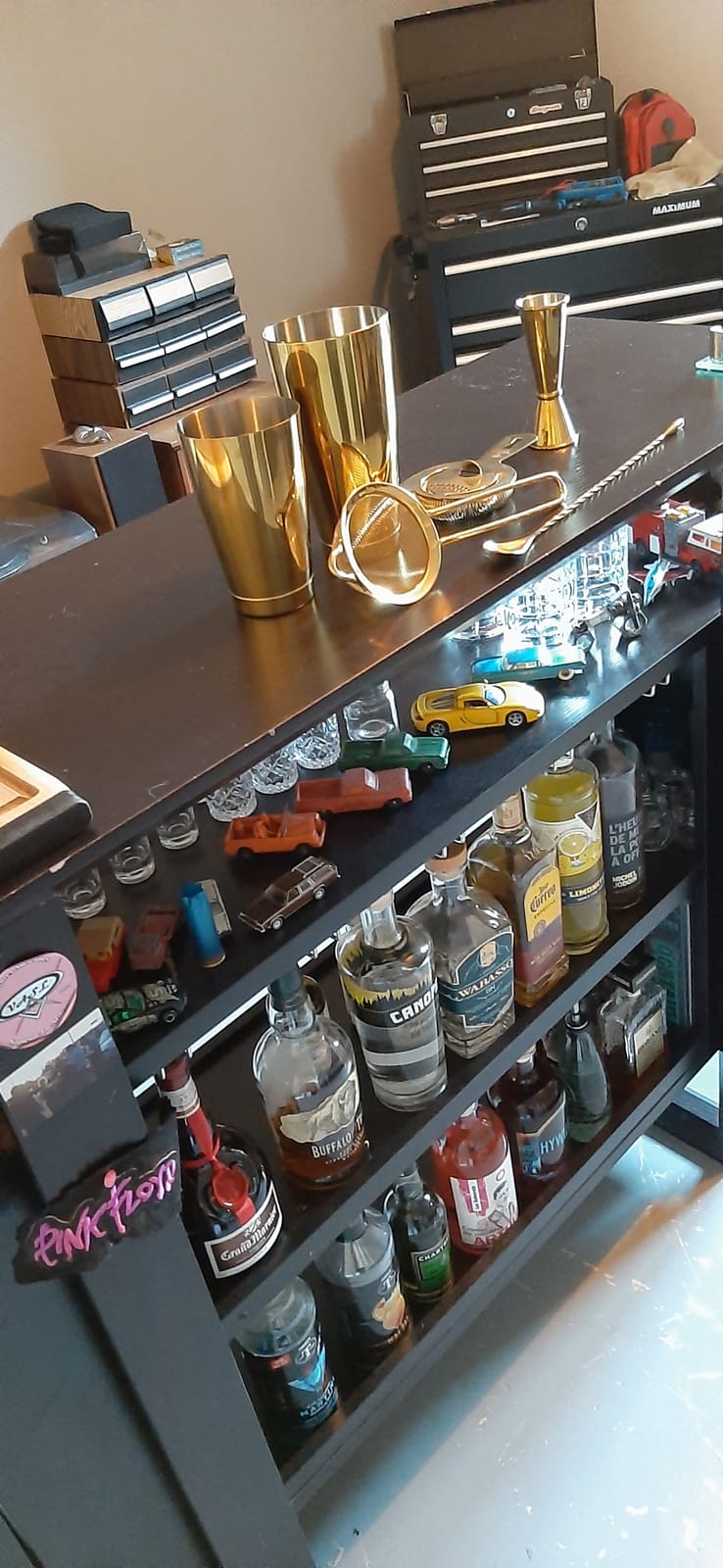 Barfly Cocktail Tin, Set (18 oz and 28 oz), Antique Copper customer photo 2