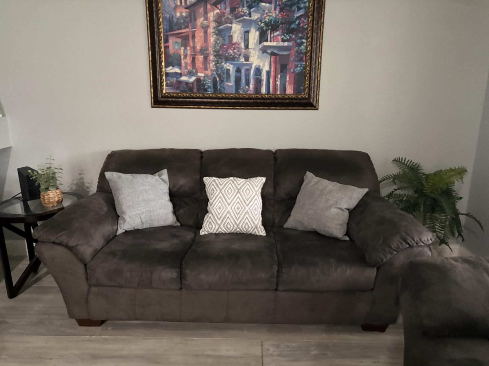 HPUK Throw Pillow Covers 18x18, Set of 4, Blue Textured Couch Pillow Covers customer photo 1