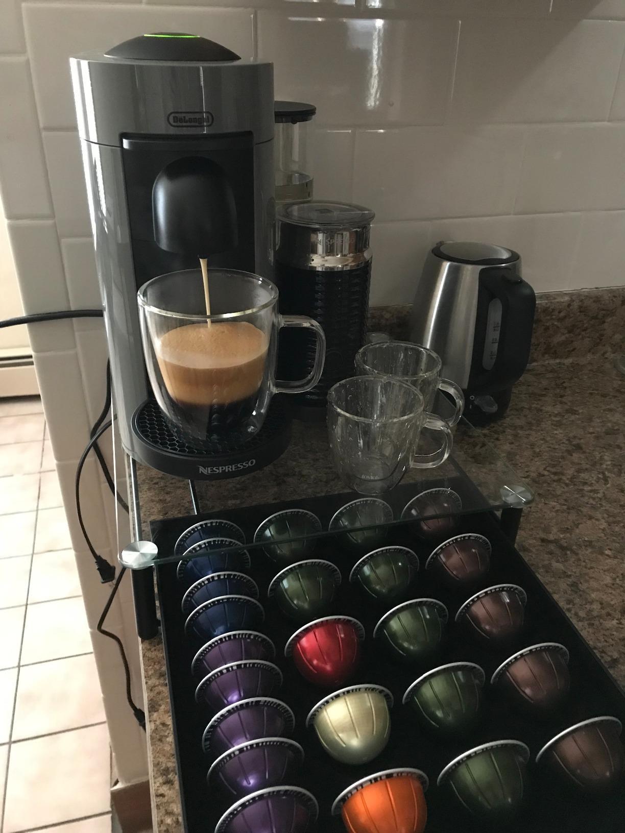 Nespresso Vertuo Plus Deluxe Coffee Machine with Milk Frother, Matte Black customer photo 1