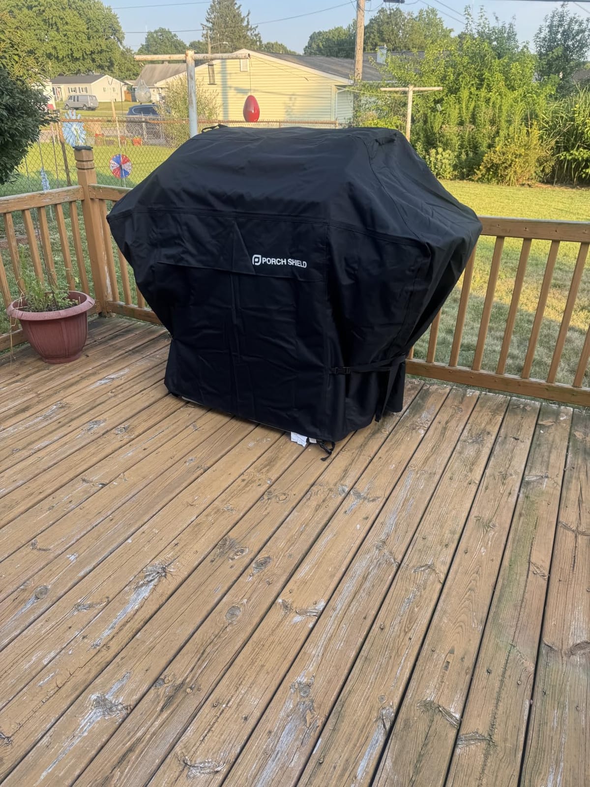 Porch Shield Waterproof Outdoor BBQ Grill Cover 60 inch, Light Tan customer photo 2