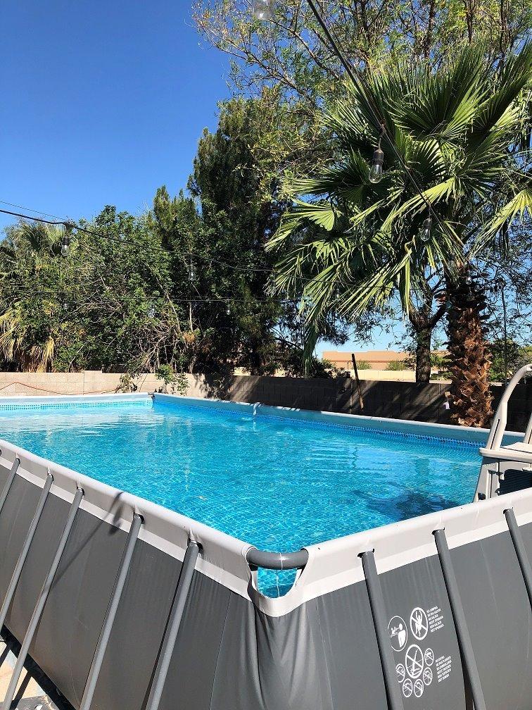 INTEX Ultra XTR 24ft x 12ft x 52in Above Ground Swimming Pool Set w/Pump | 26367EH - 2100 GPH Sand Filter Pump, Saltwater System, Maintenance Kit & Volleyball Game Included - Strong Galvanized Steel customer photo 1