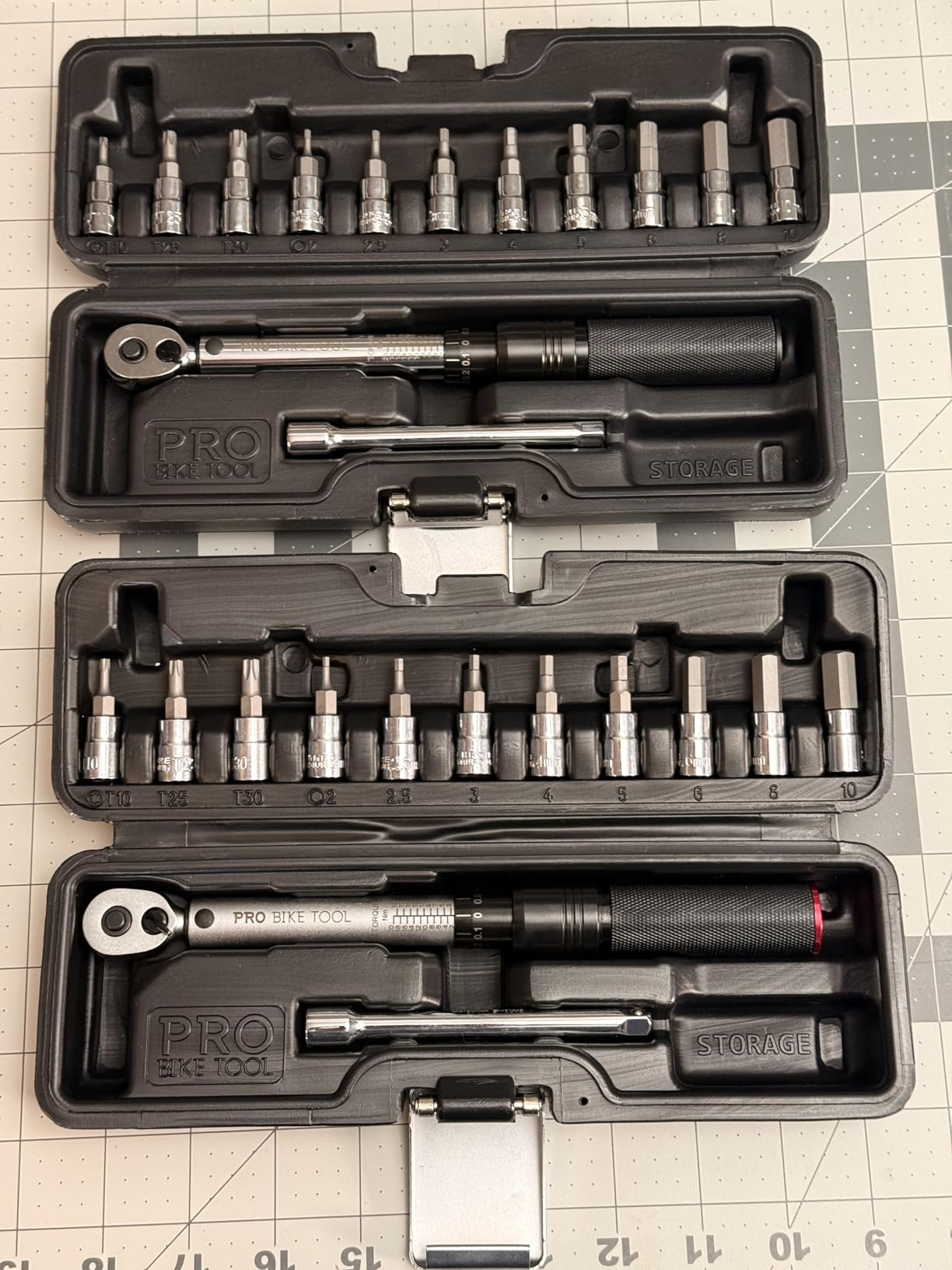 PRO BIKE TOOL 1/4 Inch Drive Click Torque Wrench Set - Precise 2 to 20 Nm Bike Tool Kit for Road and Mountain Bikes customer photo 2