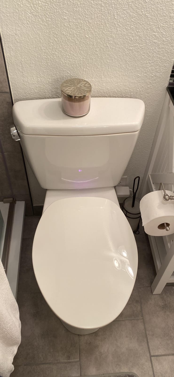 KOHLER 10349-0 PureWarmth Heated Elongated Toilet Seat, Soft Close Toilet Seat, Quiet-Close, Slow Close, Night Light, White customer photo 1