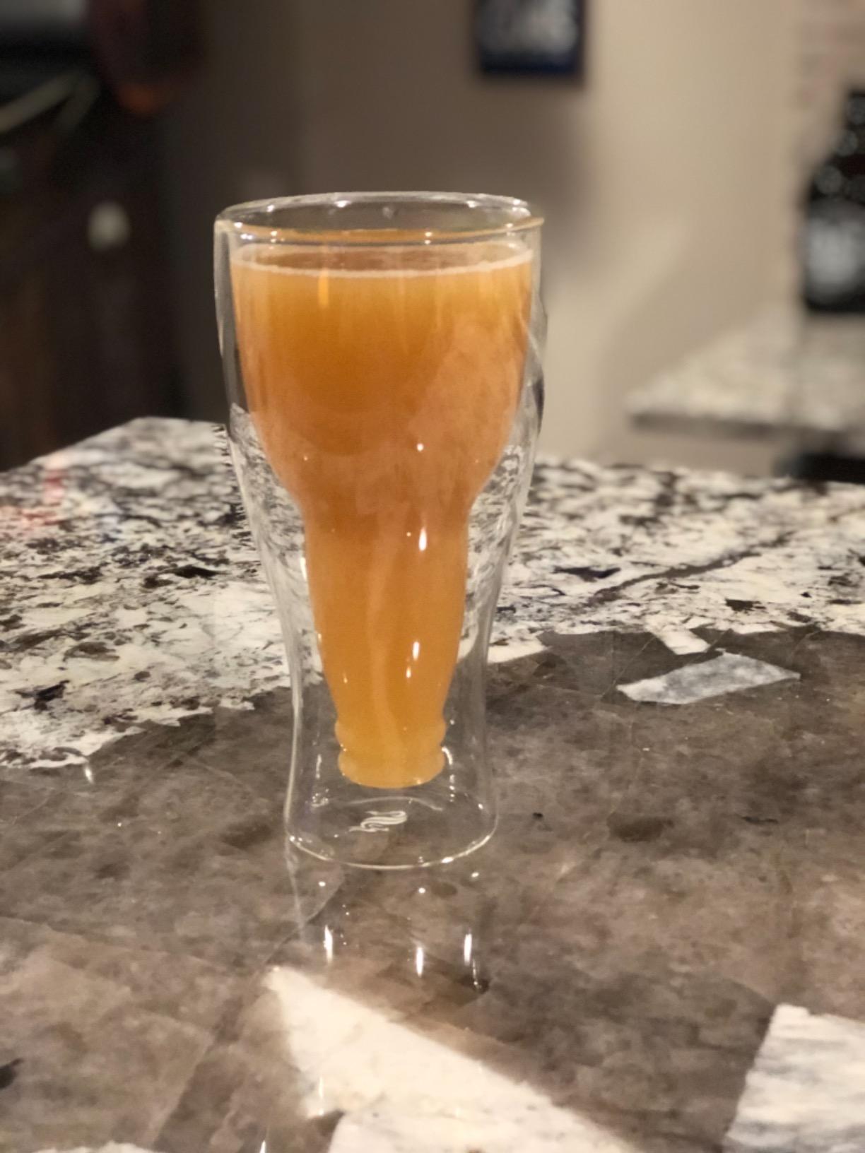 Dragon Glassware Upside Down Beer Glasses, 13.5 oz Set of 2 - Clear customer photo 2