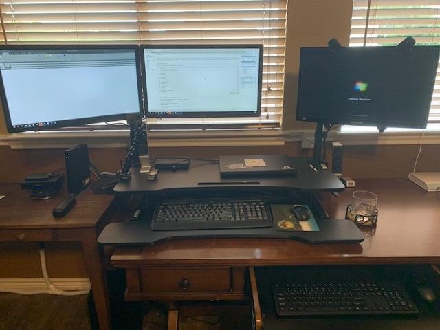 FITUEYES Height Adjustable Standing Desk 36