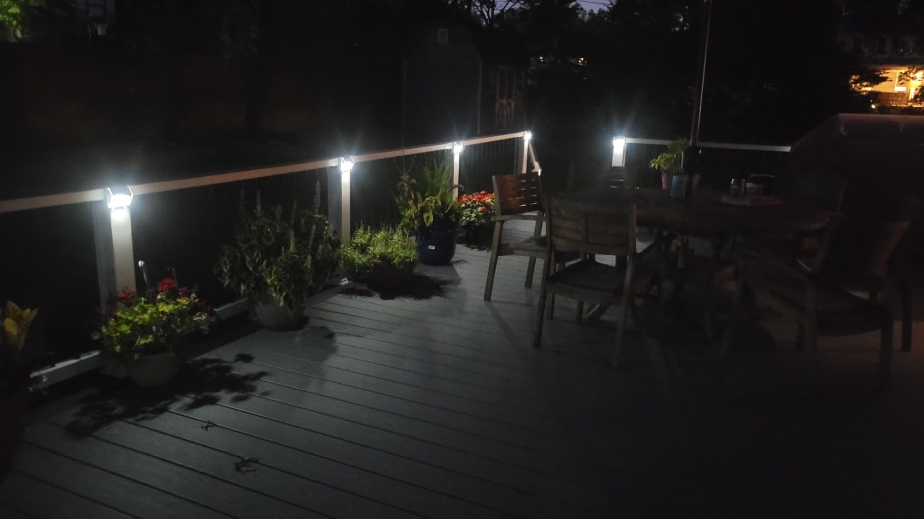 JSOT Solar Powered Lights Ideal for Step, Fence, Deck, Stair-Cool White-6P | Stainless Steel, Waterproof, Automatic Dusk to Dawn, Anti-Rust, Energy Efficient, Perfect for house decor customer photo 2