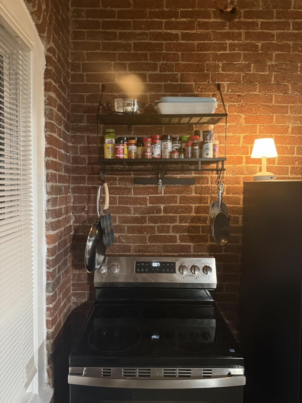 KES 30-Inch Kitchen Pot Rack - Mounted Hanging Rack for Kitchen Storage and Organization - Matte Black 2-Tier Wall Shelf with Guard Rail for Pots and Pans Organizer with 12 Hooks - KUR215S75B-BK customer photo 2