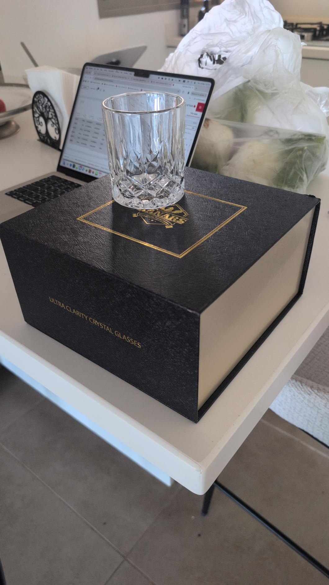 KANARS Old Fashioned Whiskey Glasses with Luxury Box - 10 Oz Rocks Barware For Scotch, Bourbon, Liquor and Cocktail Drinks - Set of 4 customer photo 1