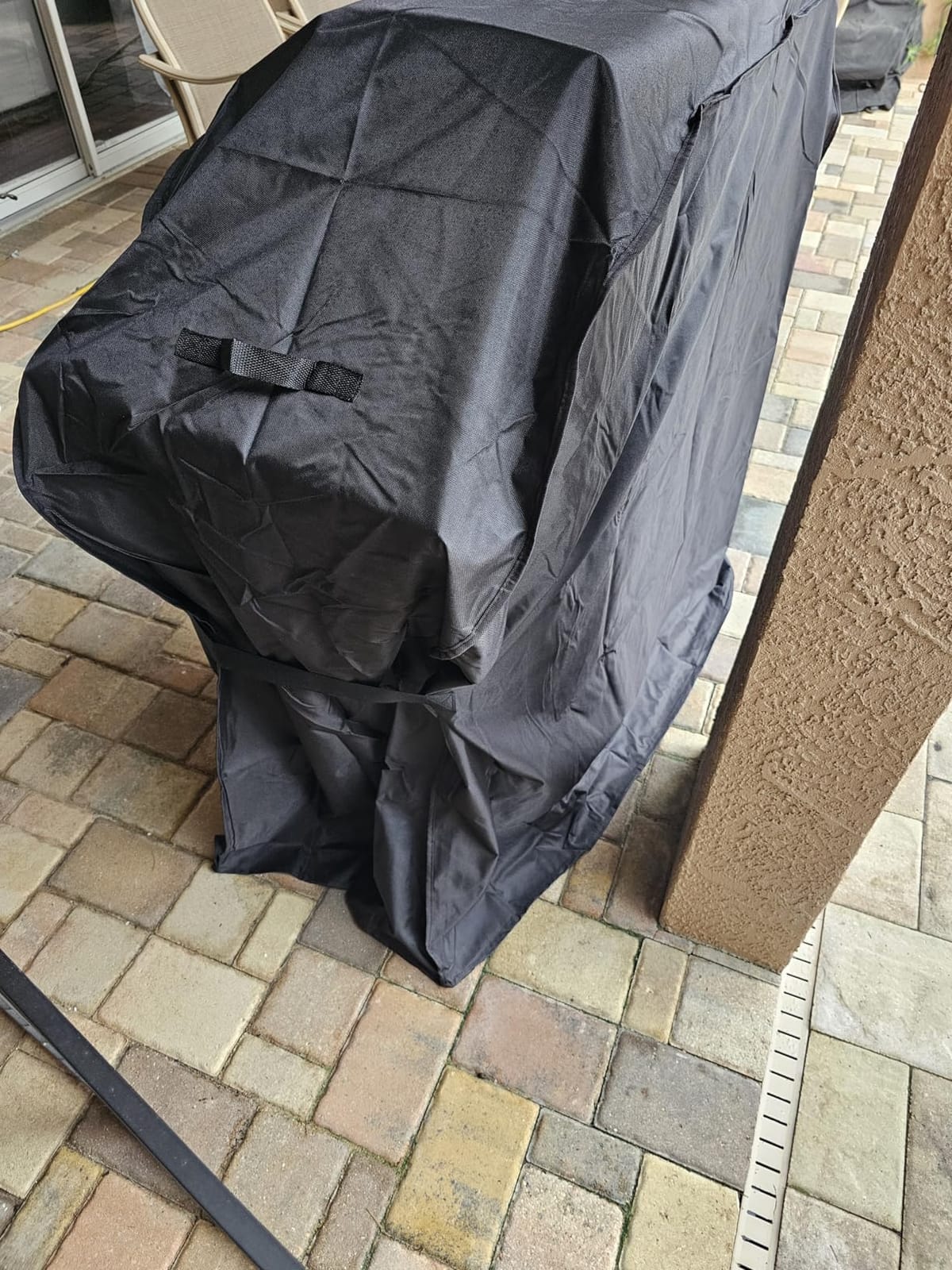Grillman Premium Grill Cover for Outdoor Grill, BBQ Grill Cover 60 Inch- Rip-Proof, Waterproof, Top Heavy-Duty Large 60 Inch Grill Cover - Barbecue Cover & Gas Grill Covers (60L x 28W x 44H, Black) customer photo 2