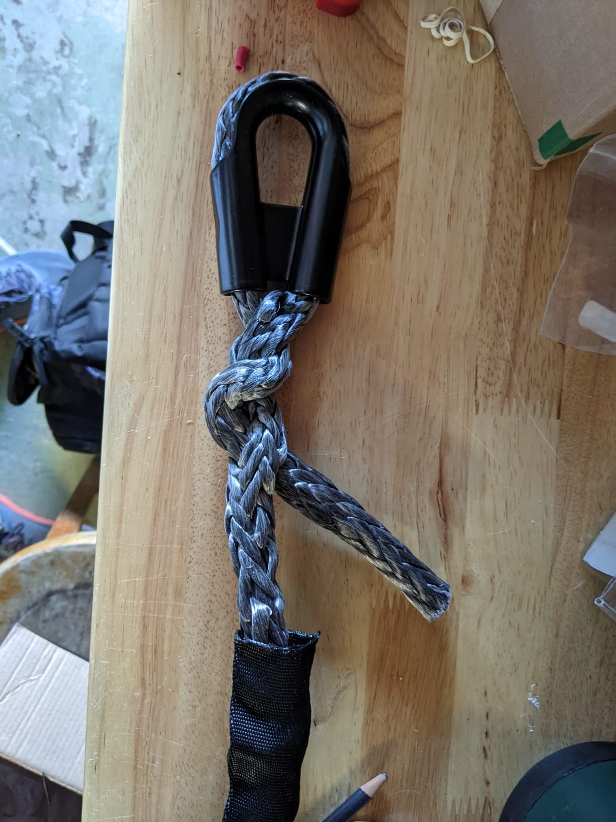 ALL-TOP Synthetic Winch Rope w/Hook & Isolator, 9/16in x 76ft, 35000Lbs UHMWPE Cable Replace Kit, Forged Hook & Rubber Stopper & Safety Pull Strap customer photo 1