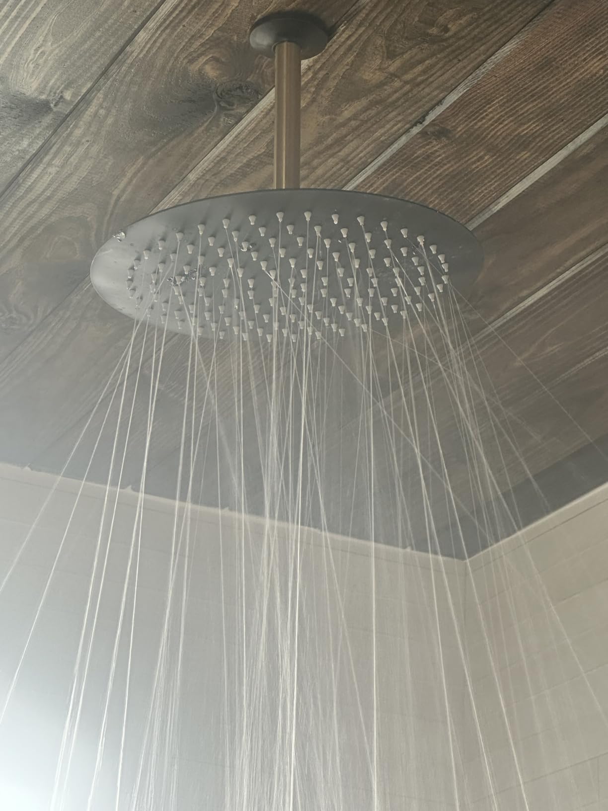 NearMoon Rain Shower Head, Ultra-Thin Design-Pressure Boosting, High Flow Stainless Steel Rainfall Head (8 Inch, Chrome Finish) customer photo 2