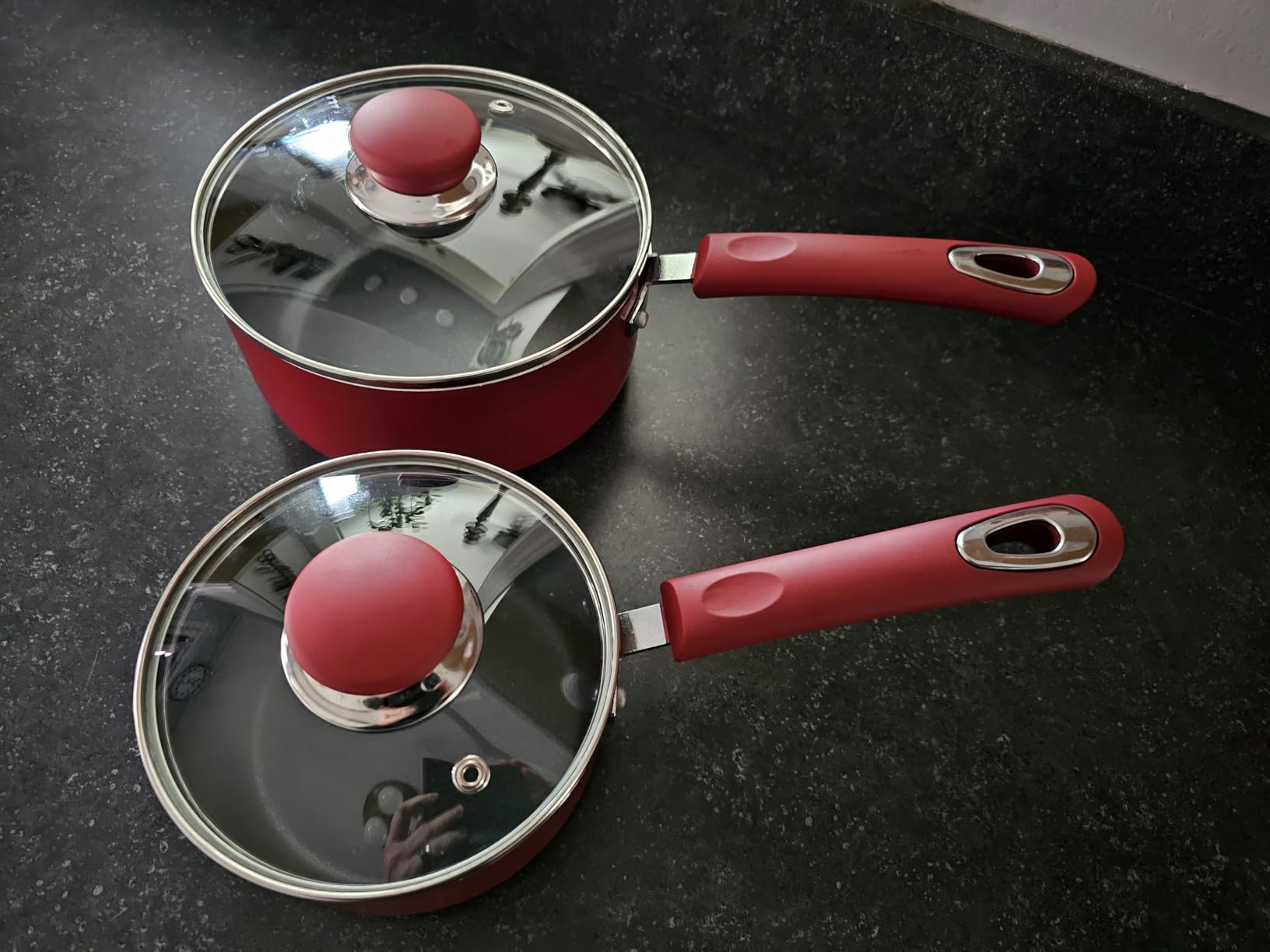 Utopia Kitchen Nonstick Saucepan Set with Lids 1 QT 2 QT Pots PFOS Free customer photo 1