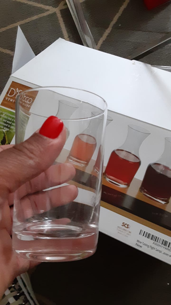 D'Eco Wine Tasting Flight Board Set, Wood Tray & 8 Decanter Glasses, 2 Pack | 6 oz Glasses & Wooden Paddles w Chalkboard for Sampling, Great for Charcuterie Boards, Custom Wine Taste Testing & Date Night customer photo 1