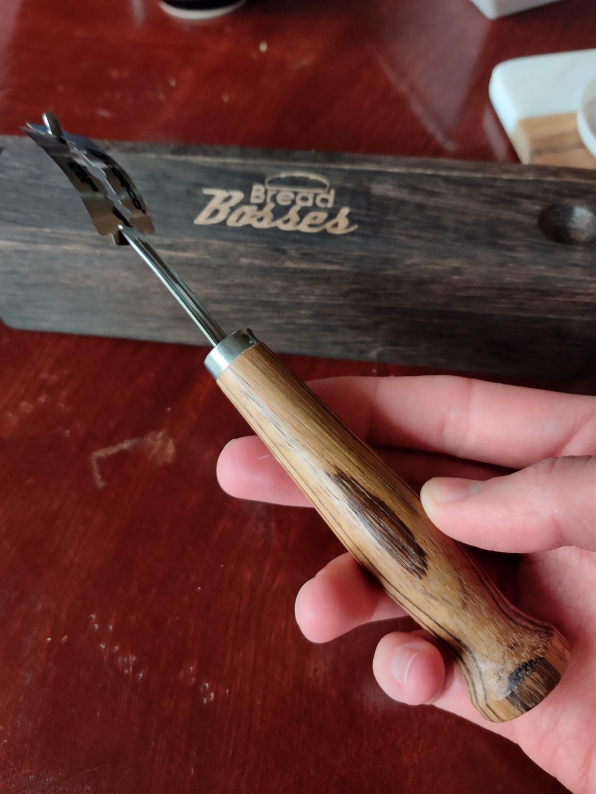 Bread Bosses Bread Bakers Lame Slashing Tool - Dough Making Slasher Tools Baking Sourdough Bread Starter Jar Scoring Knife Razor Cutter Slashing Tool Accessories for Cutting Supplies - Great As A Gift customer photo 1
