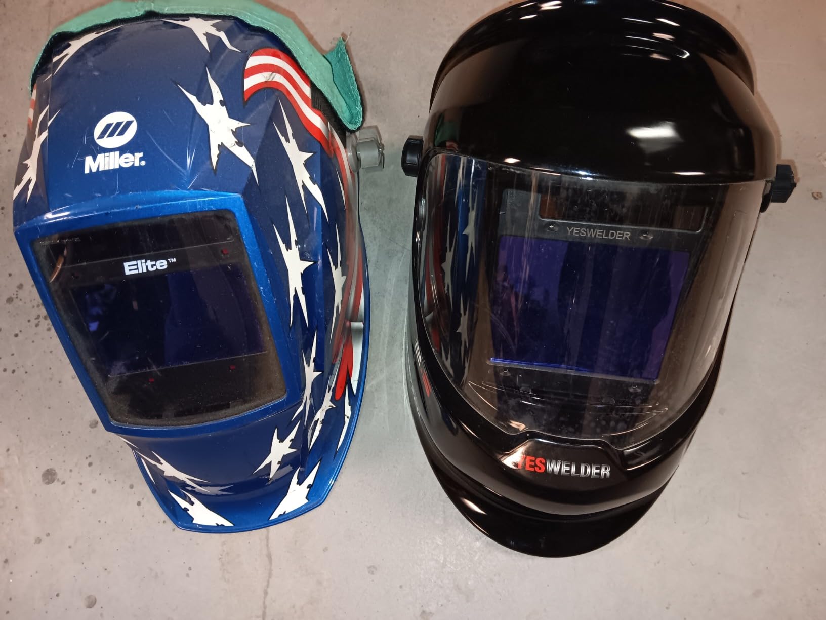 YESWELDER Auto Darkening Welding Helmet with LED, 180° View, LYG-Q800D | Wide shade control for WELD/CUT/GRIND, 1/1/1/1 True Color, 1/30000s response customer photo 2