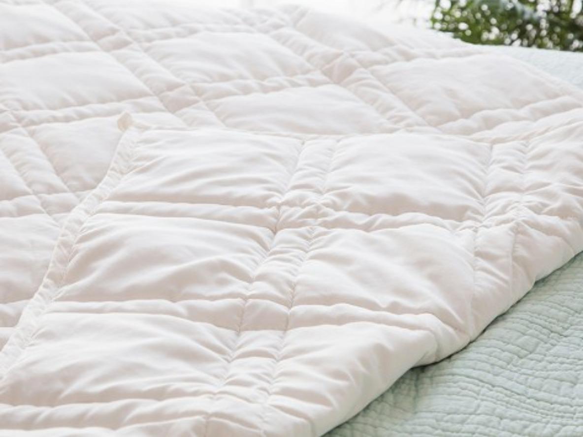 Baloo Weighted Blanket for Adults 12 lb Throw (Pebble White, 42