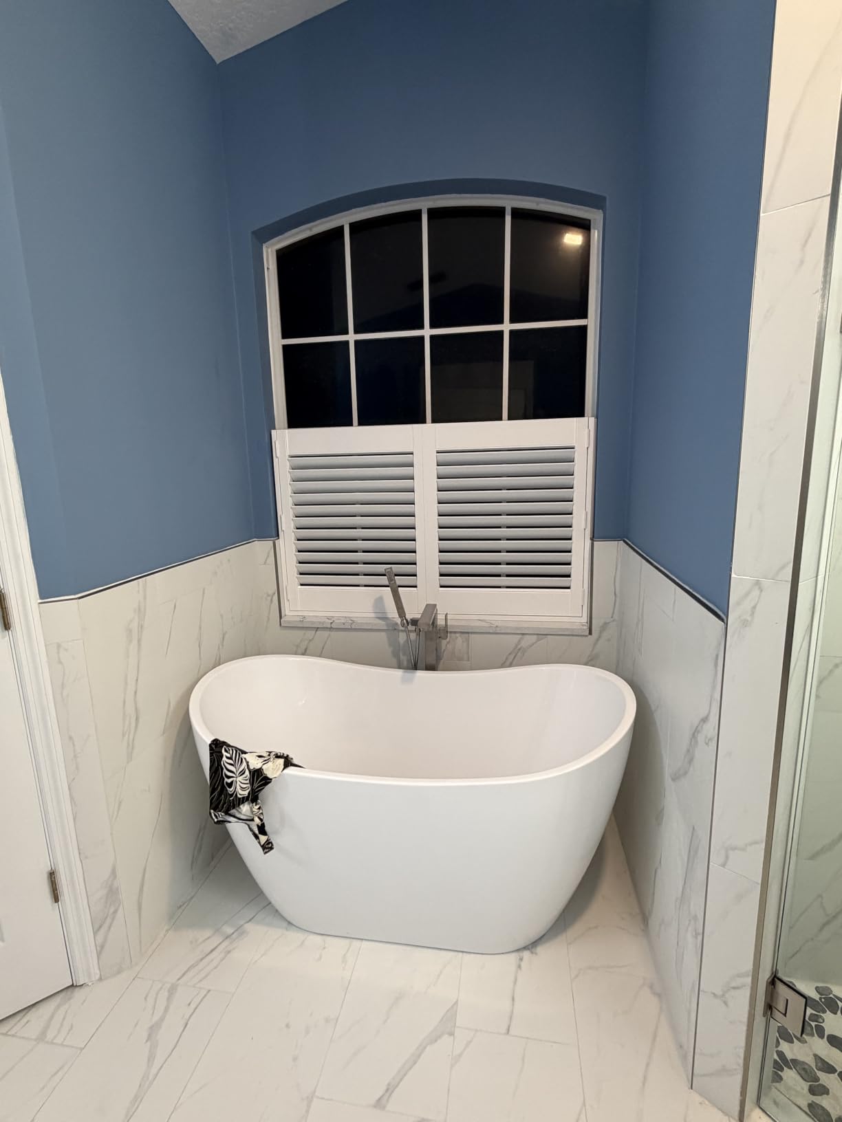 Suncraft Shutters - Plantation Shutters - Custom Made Window Blinds - No Front Tilt Rod - Easy DIY Installation - Interior Plantation Shutters - Privacy Blinds for Kitchen, Bath, Bedroom customer photo 2