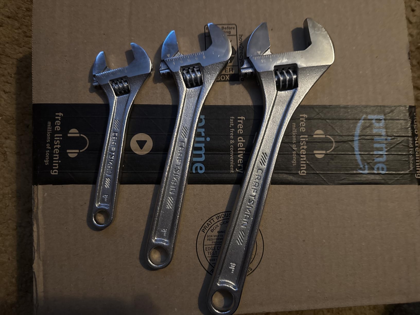 CRAFTSMAN Adjustable Wrench Set, 3-Piece All Steel, Metric and SAE Scale (CMMT12001) customer photo 2