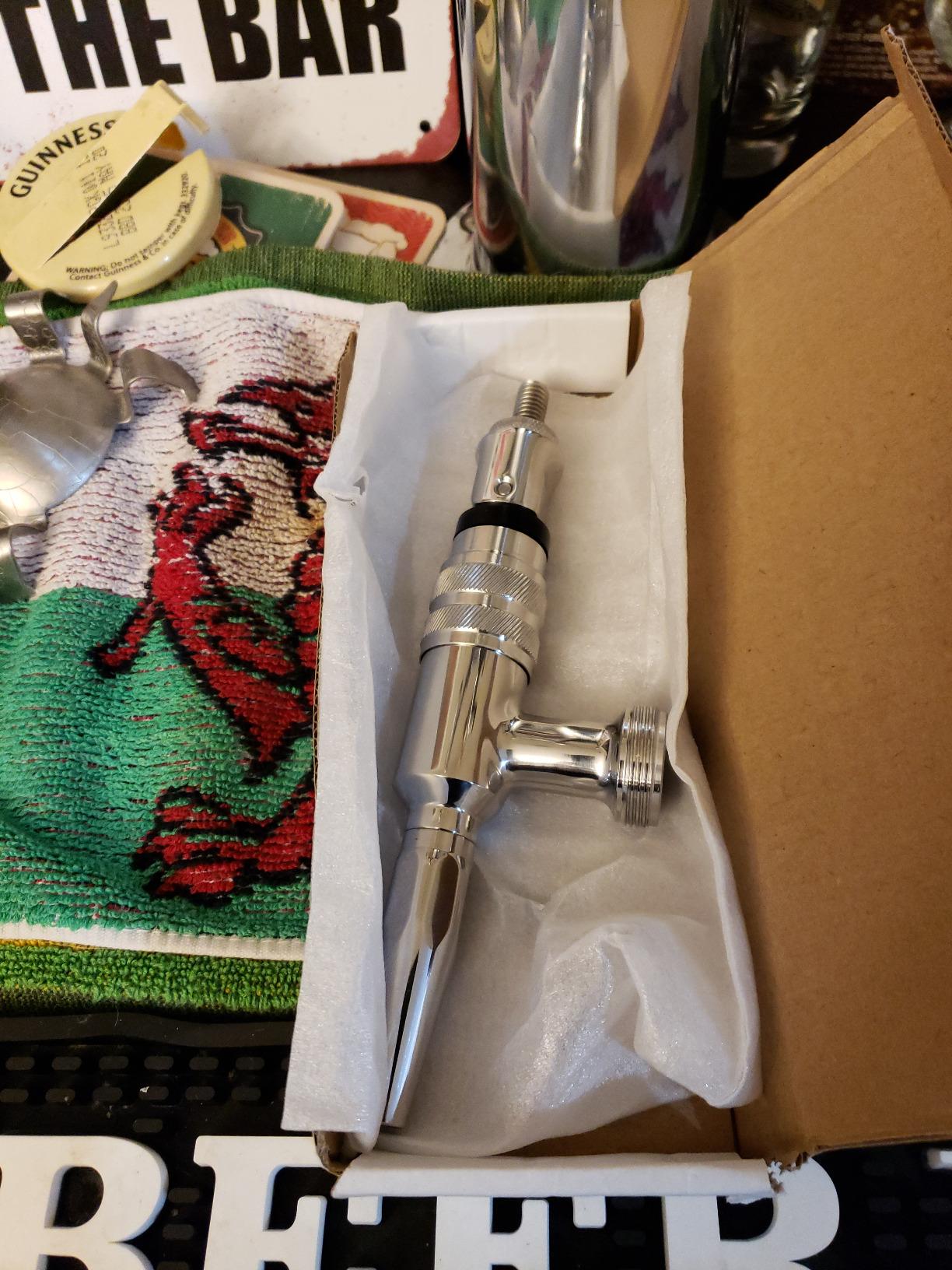 Stout Beer Faucet 304 Food Grade Stainless Steel - Nitrogen Draught and Nitro Coffee Faucet by Royal Brew customer photo 1