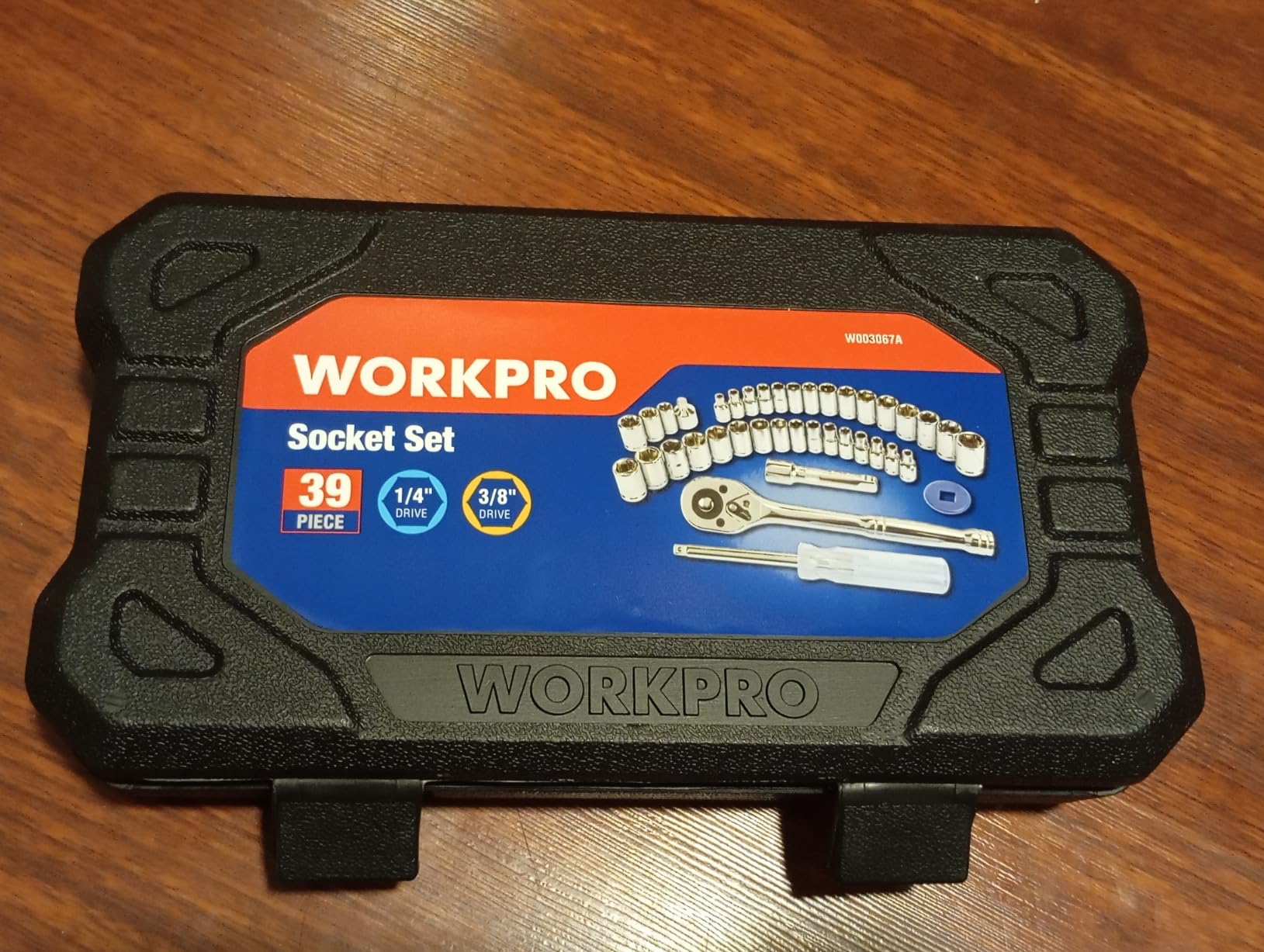 WORKPRO 39-Piece Drive CR-V Socket Set (1/4