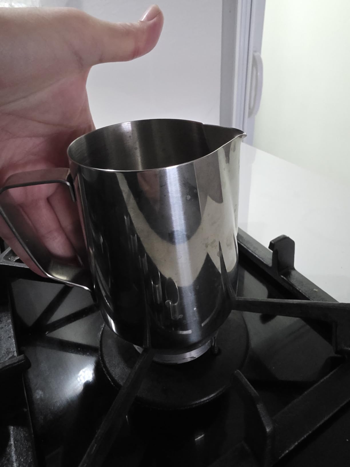 20oz Milk Frothing Pitcher, Stainless Steel Espresso Steamer Frother Cup with Latte Art Decorating Pen customer photo 2