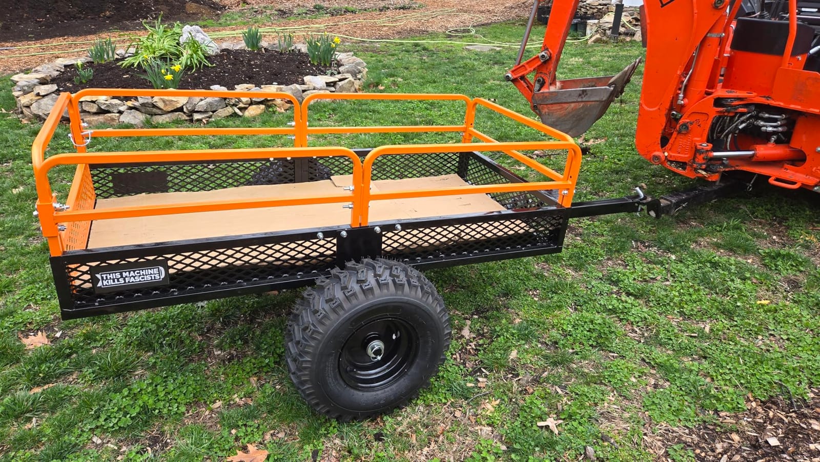 Impact Implements 1500lb ATV/UTV/Tractor Cargo Trailer with Steel Floor, Aggressive Tires, & Pivoting Tongue customer photo 2