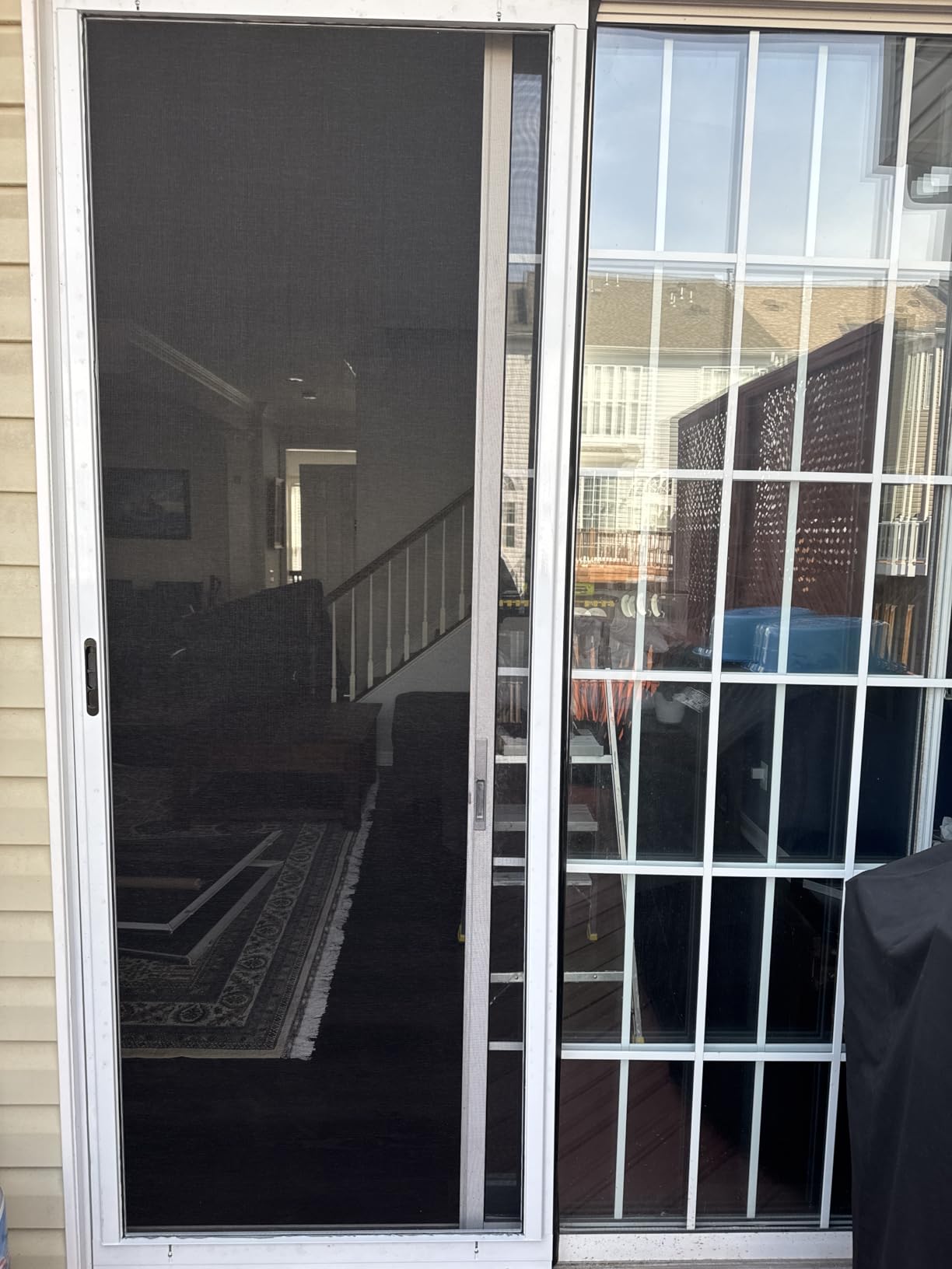 K.D. Heavy Duty Aluminum Sliding Patio Screen Door Kit - 2.5