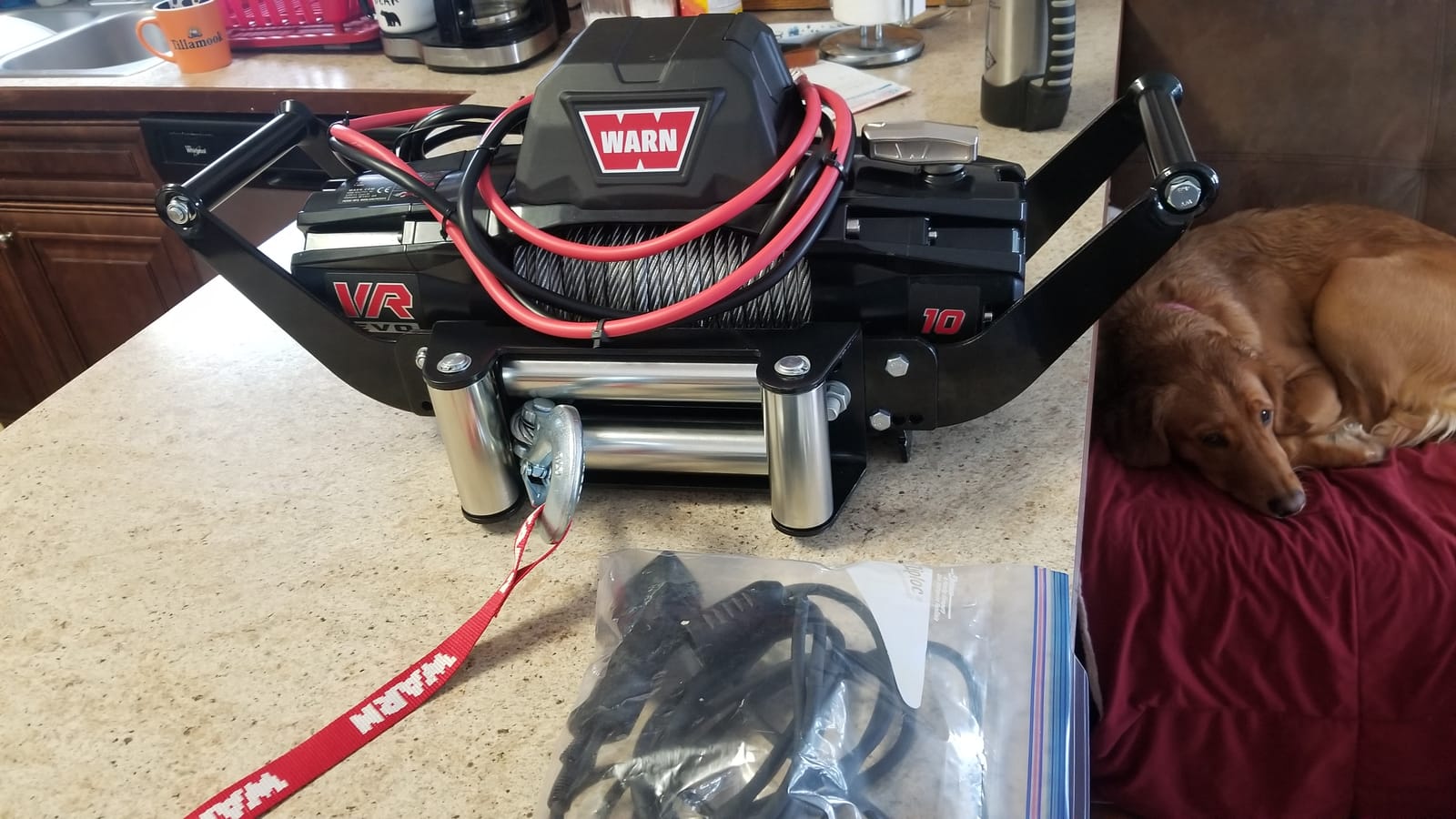 WARN VR EVO 10 Standard Duty 12V DC Electric Winch for 1/2-Ton Pickups | 10,000 lb Line Pull, 90 ft Steel Cable with Roller Fairlead, Relocatable Control Pack, Jeeps and larger SUVs customer photo 1
