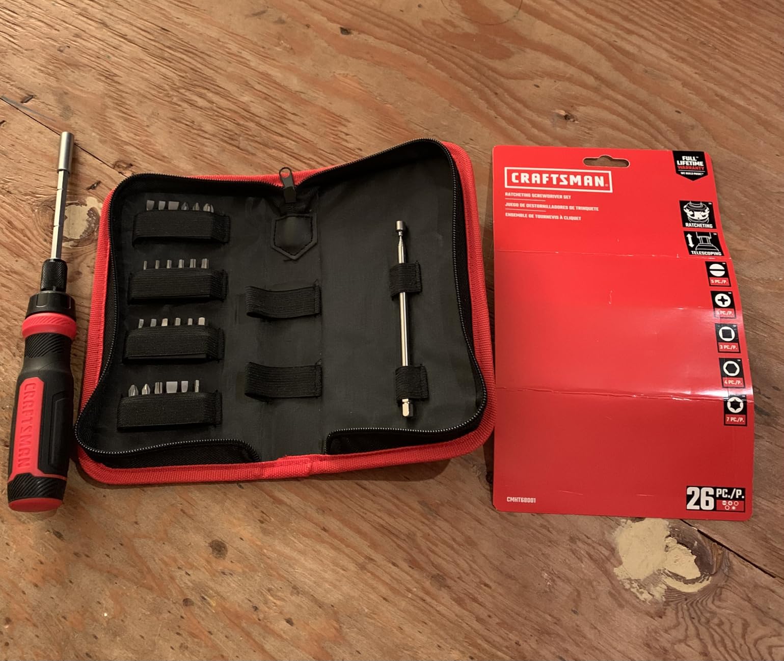 CRAFTSMAN Ratcheting Screwdriver, Multibit Set, 26-Piece (CMHT68001) customer photo 1