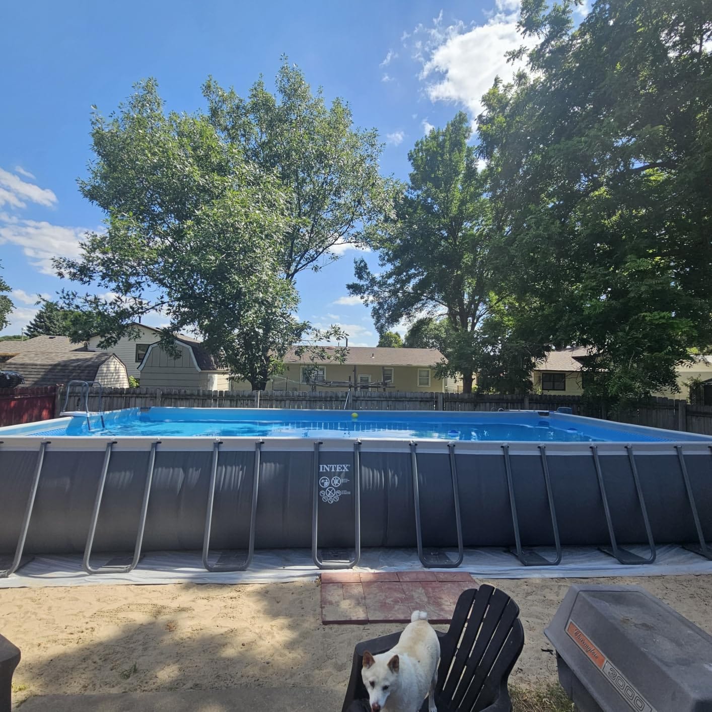 INTEX Ultra XTR 32ft x 16ft x 52in Above Ground Swimming Pool Set w/Pump | 26373EH - 2800 GPH Sand Filter Pump, Ladder, Pool Cover & Ground Cloth Included - Strong Galvanized Steel Frame customer photo 1