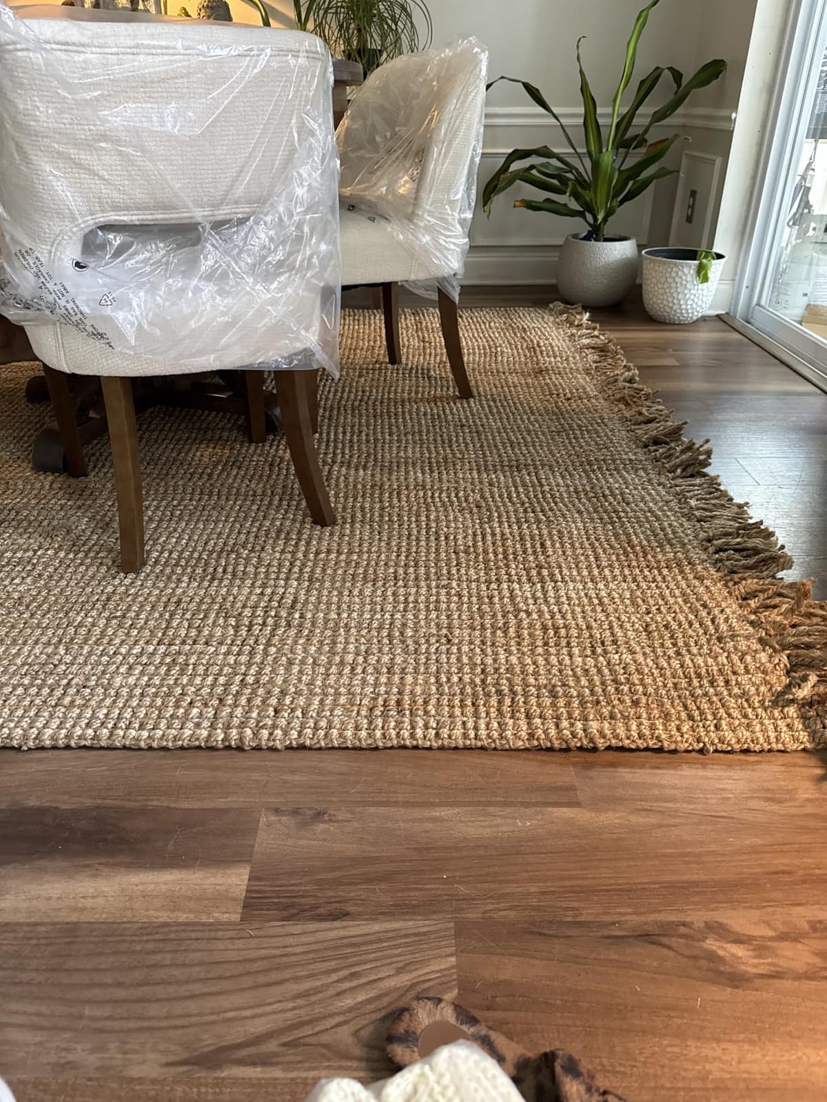 JONATHAN Y Handwoven Jute Fringe Natural Indoor Area Rug, 8x10, Pata, Bohemian, Rustic, Cottage, Easy-Cleaning for Living Room, Bedroom, Kitchen, Non-Shedding (NRF103A-8) customer photo 2