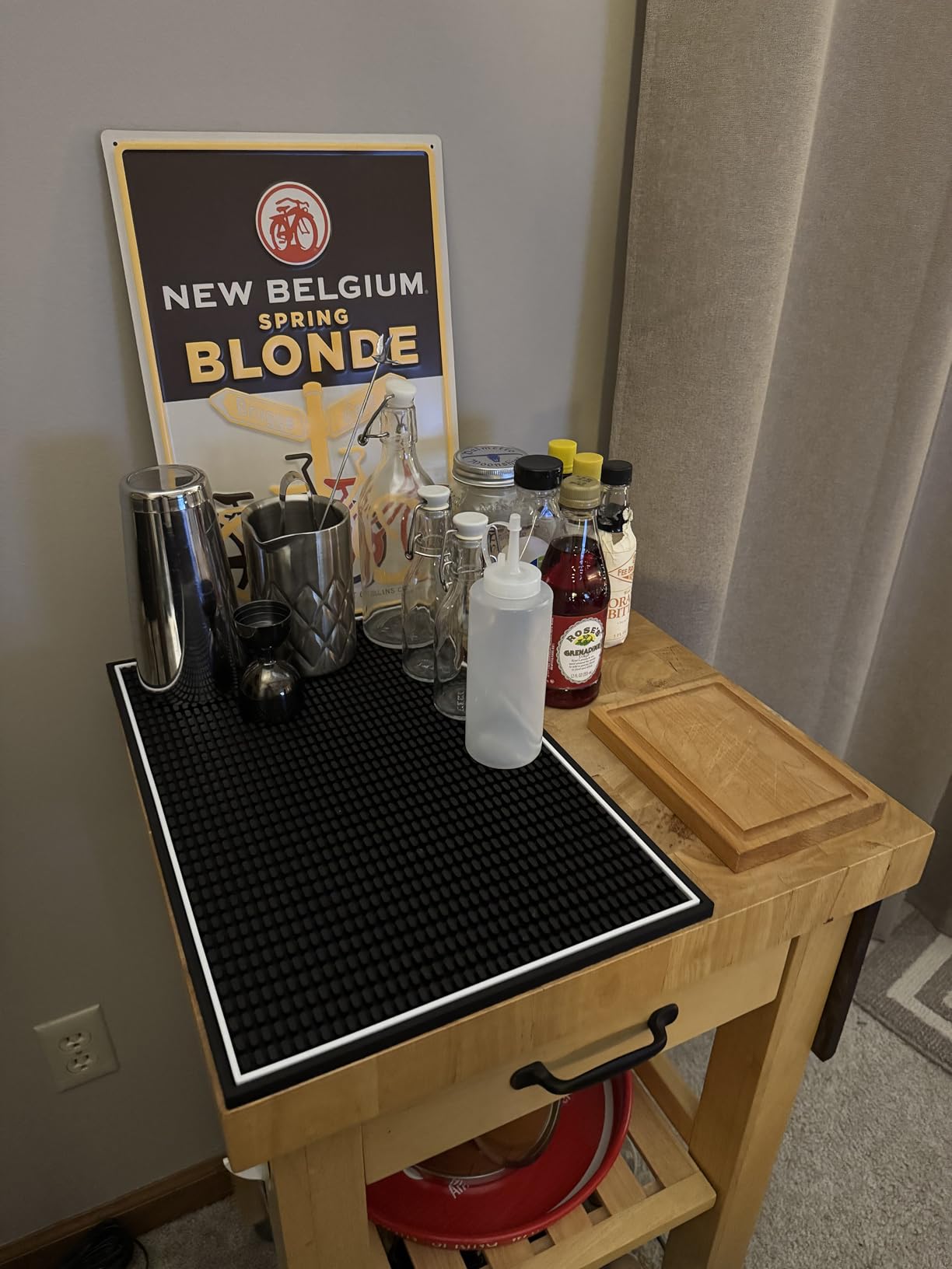 Highball & Chaser Premium Bar Mat for Countertop, Coffee Mat, Dish Drying mat, 18 in x 12in Durable and Stylish Service Cocktail Bar Mat/Espresso mat for Spills, Bars, Restaurants, Coffee Counter Mat customer photo 2