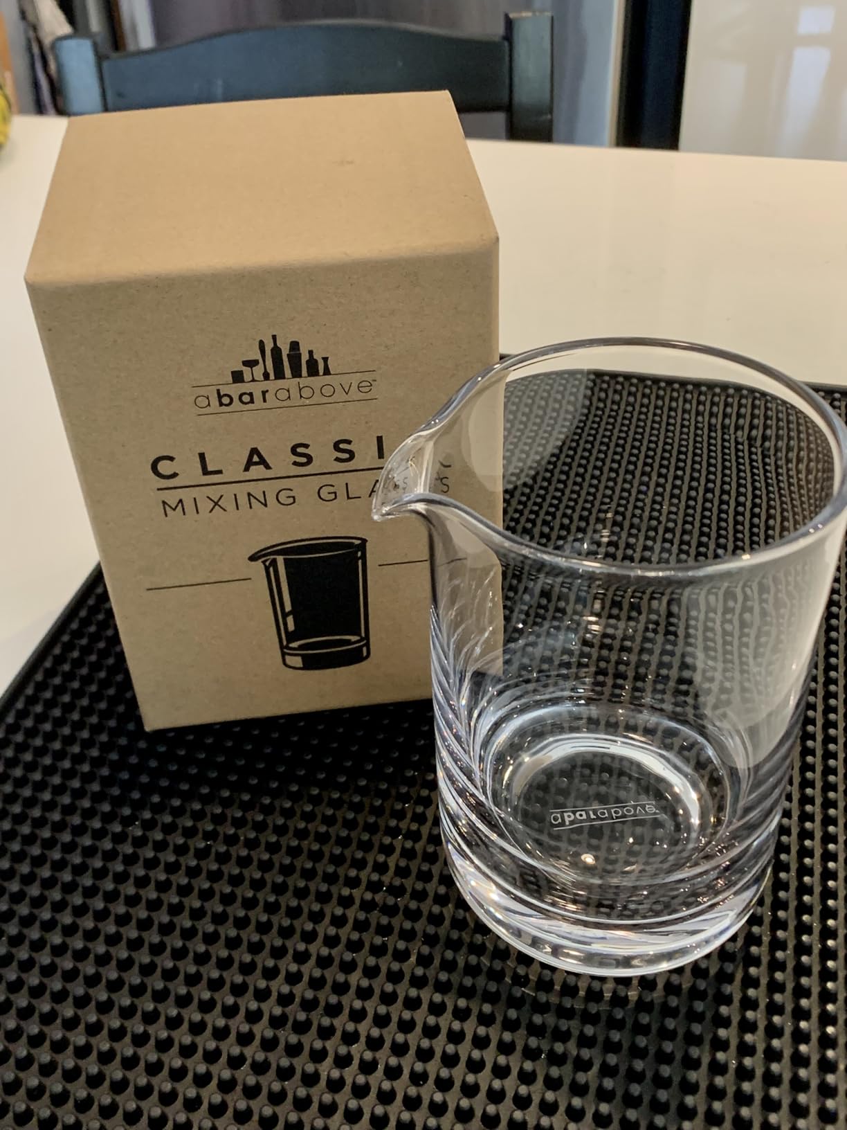 A Bar Above Cocktail Mixing Glass, Classic Style Stirring Pitcher, 18 Oz customer photo 2