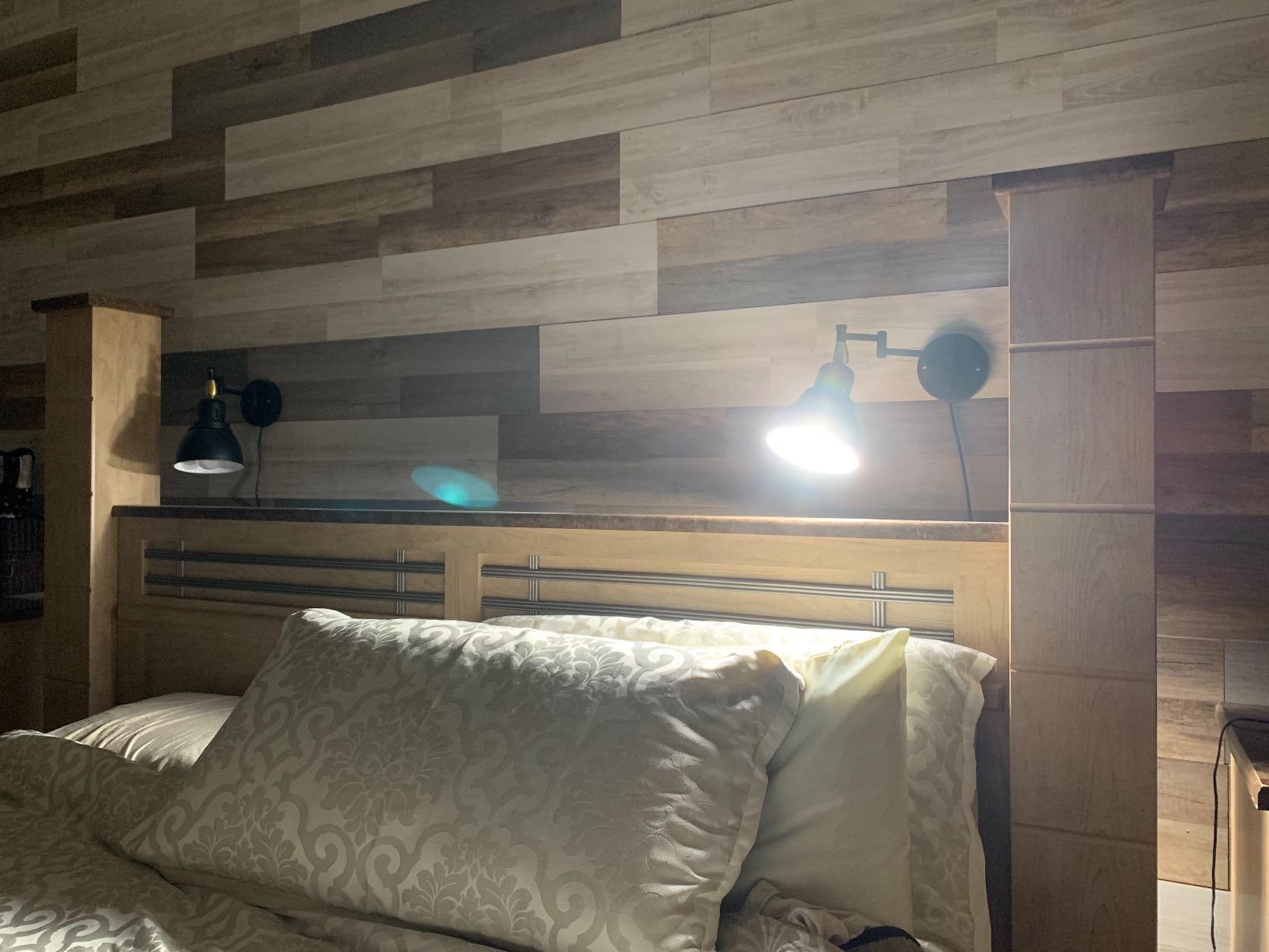TRLIFE Plug in Wall Sconces, Dimmable Wall Sconces Retractable Swing Arm Wall Lamp with 6FT Plug in Cord and Dimmer Knob On/Off Switch, E26 Base, UL Listed (2 Pack) customer photo 2