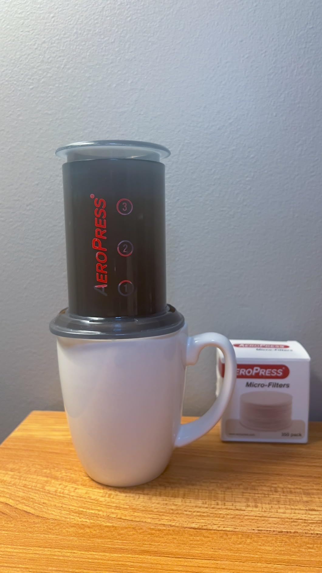AeroPress Go Extra Small Portable Coffee Maker Kit | Travel, Hiking & Camping, All-in-One French Press, Pour-Over & Espresso Style Manual Brewer, 2 Min Brew customer photo 1
