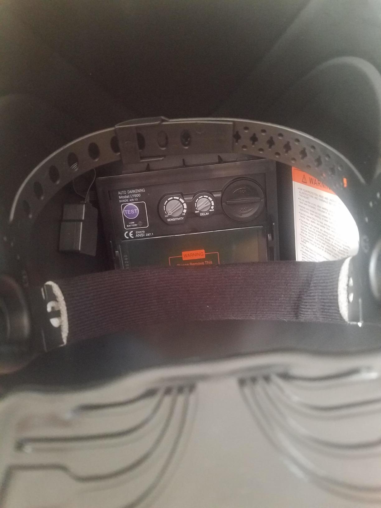TOOLIOM True Color Auto Darkening Welding Helmet with Large View | True color 1/1/1/1 clarity, 3.94