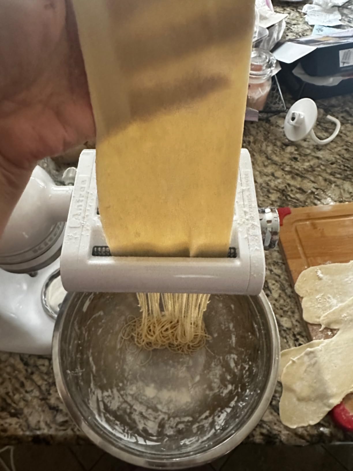 Antree Pasta Maker Attachment 3 in 1 Set for KitchenAid Stand Mixers Included Pasta Sheet Roller, Spaghetti Cutter, Fettuccine Cutter Maker Accessories and Cleaning Brush customer photo 1