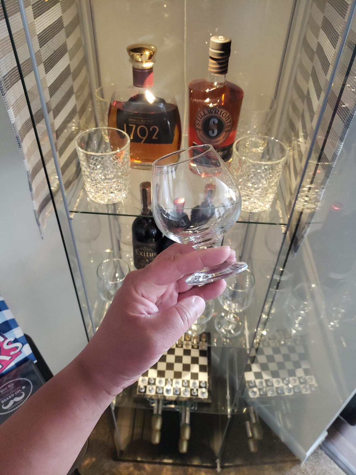 LAV Brandy Snifters Glass Set | Dishwasher Safe, Short Stem Balloon Glasses, Glass Goblets for Spirits, Bourbon Whiskey, Cognac, Scotch, Beer Tasting Glasses | 13.25 oz | Set of 4 customer photo 2