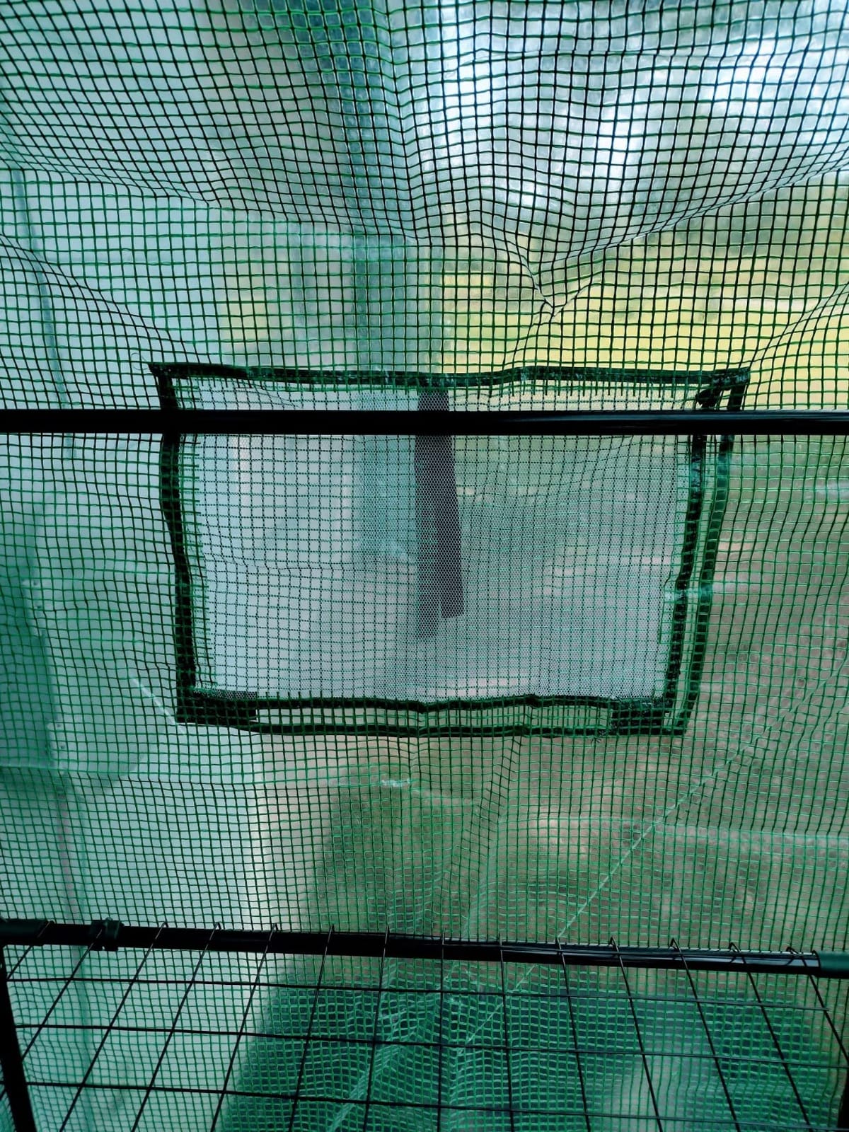 56x30x76 Mini Walk-in Greenhouse, Portable Plant House with 3-Tier Shelves, PE Cover, Roll-Up Door, Steel Frame customer photo 1