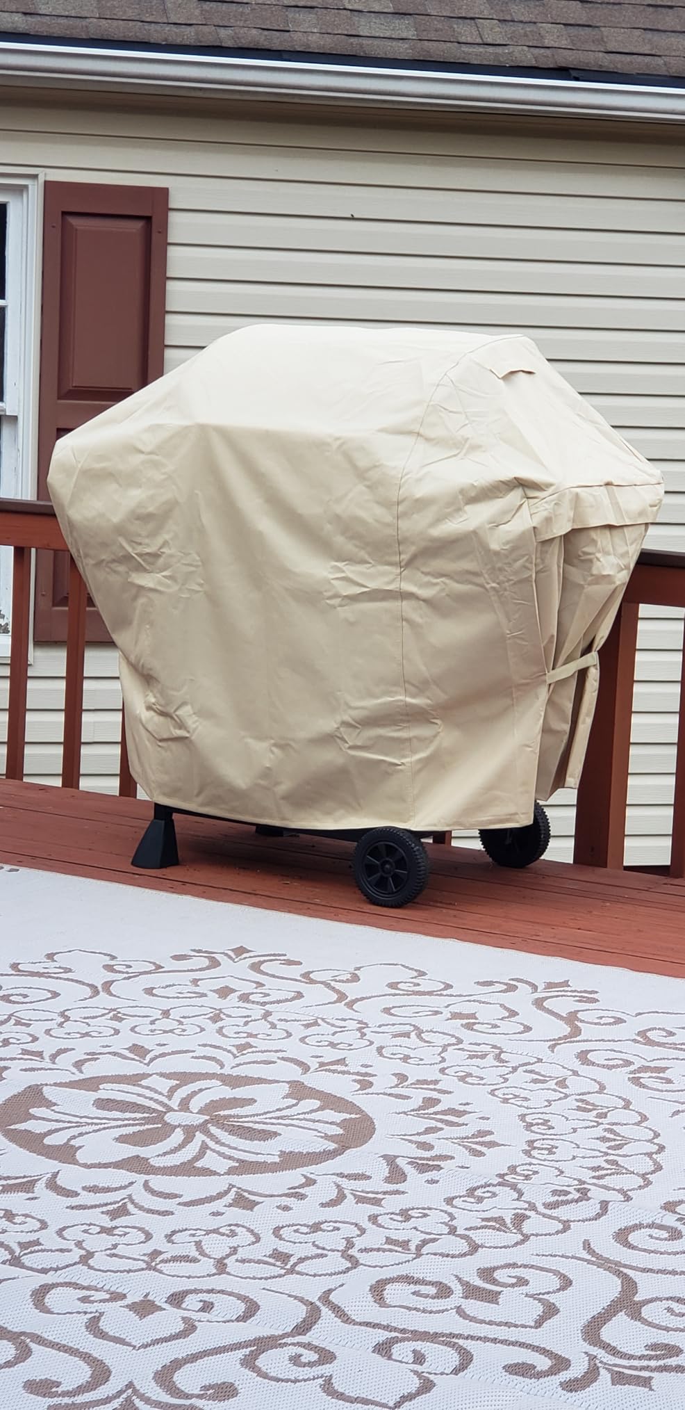 NEXCOVER 60 Inch Grill Cover, 600D Heavy Duty Waterproof and Weather Resistant BBQ Cover for Weber, Char Broil, Nexgrill, Fade Resistant customer photo 1